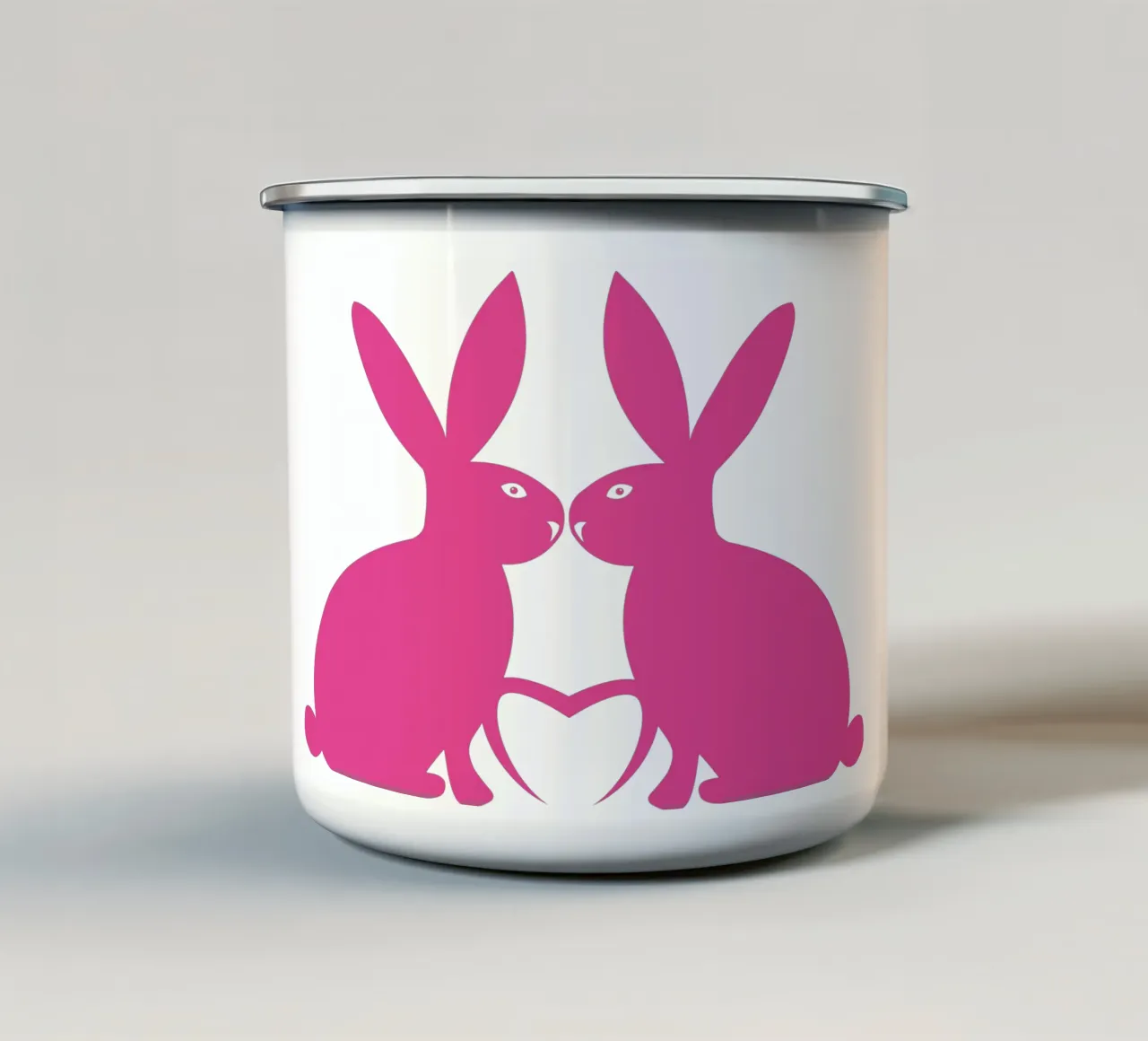 Amore di coniglio tazza in smalto da CUTE ART