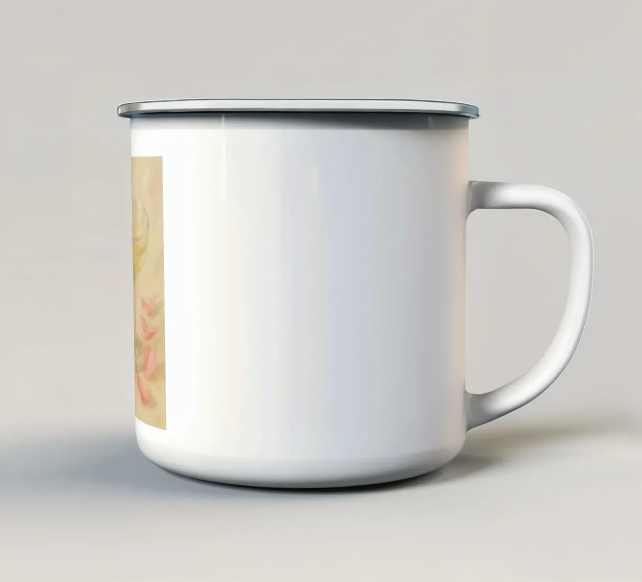 Wine Champagne tazza in smalto da Lynn Janet