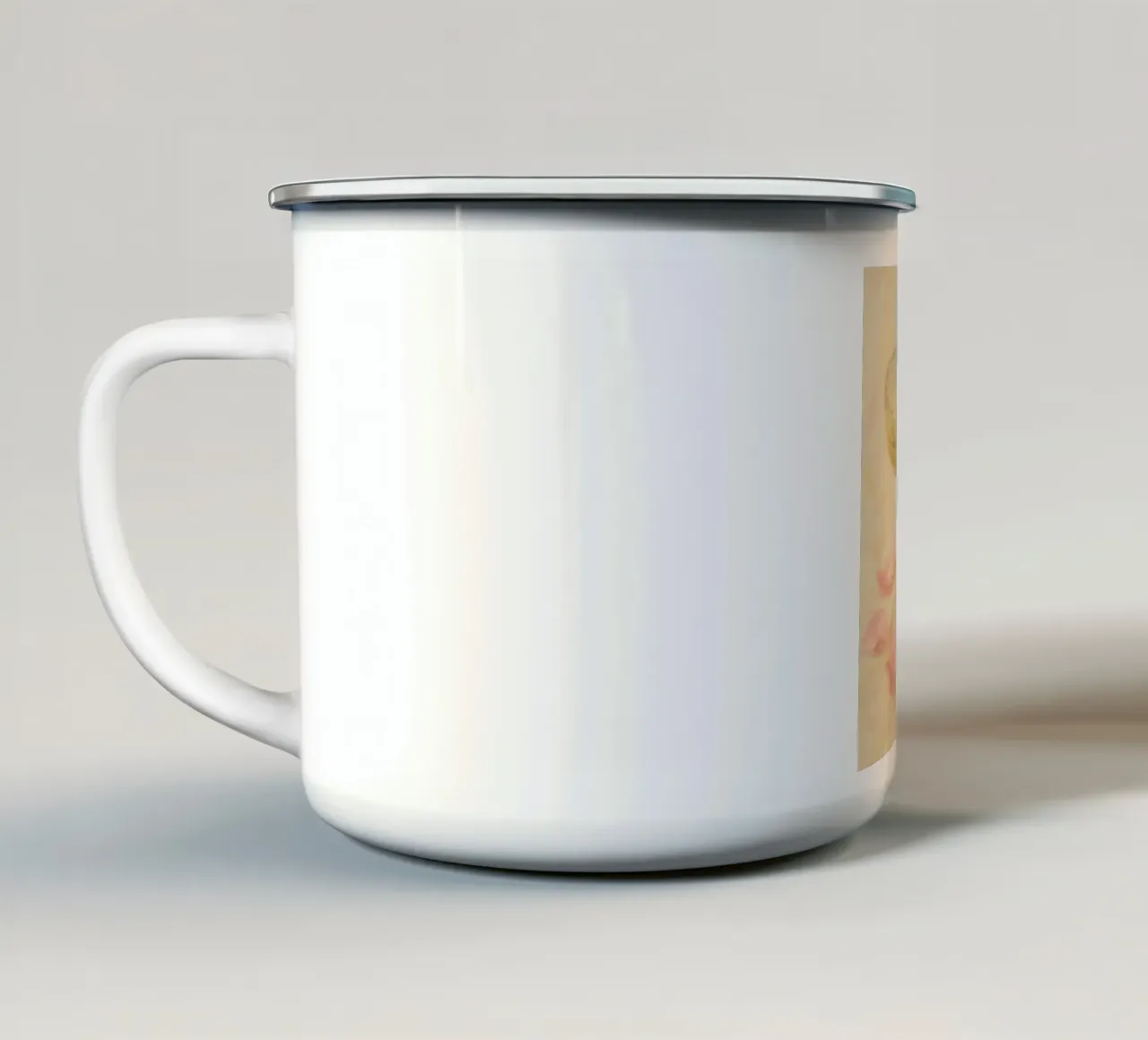 Wine Champagne tazza in smalto da Lynn Janet