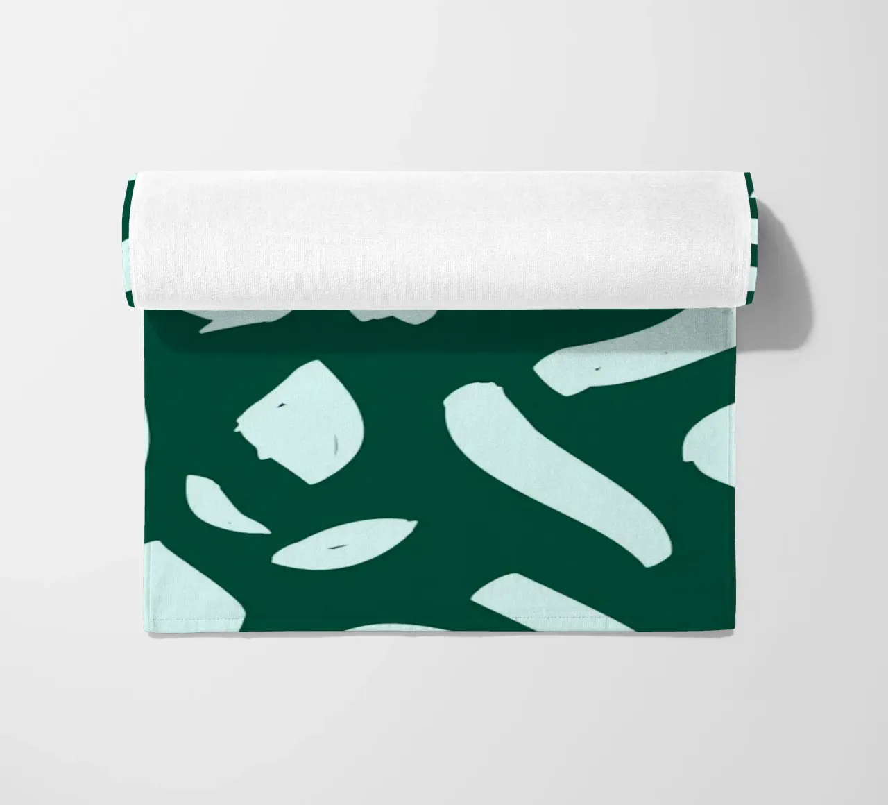 Diep smaragd strandhanddoek van 83oranges.com