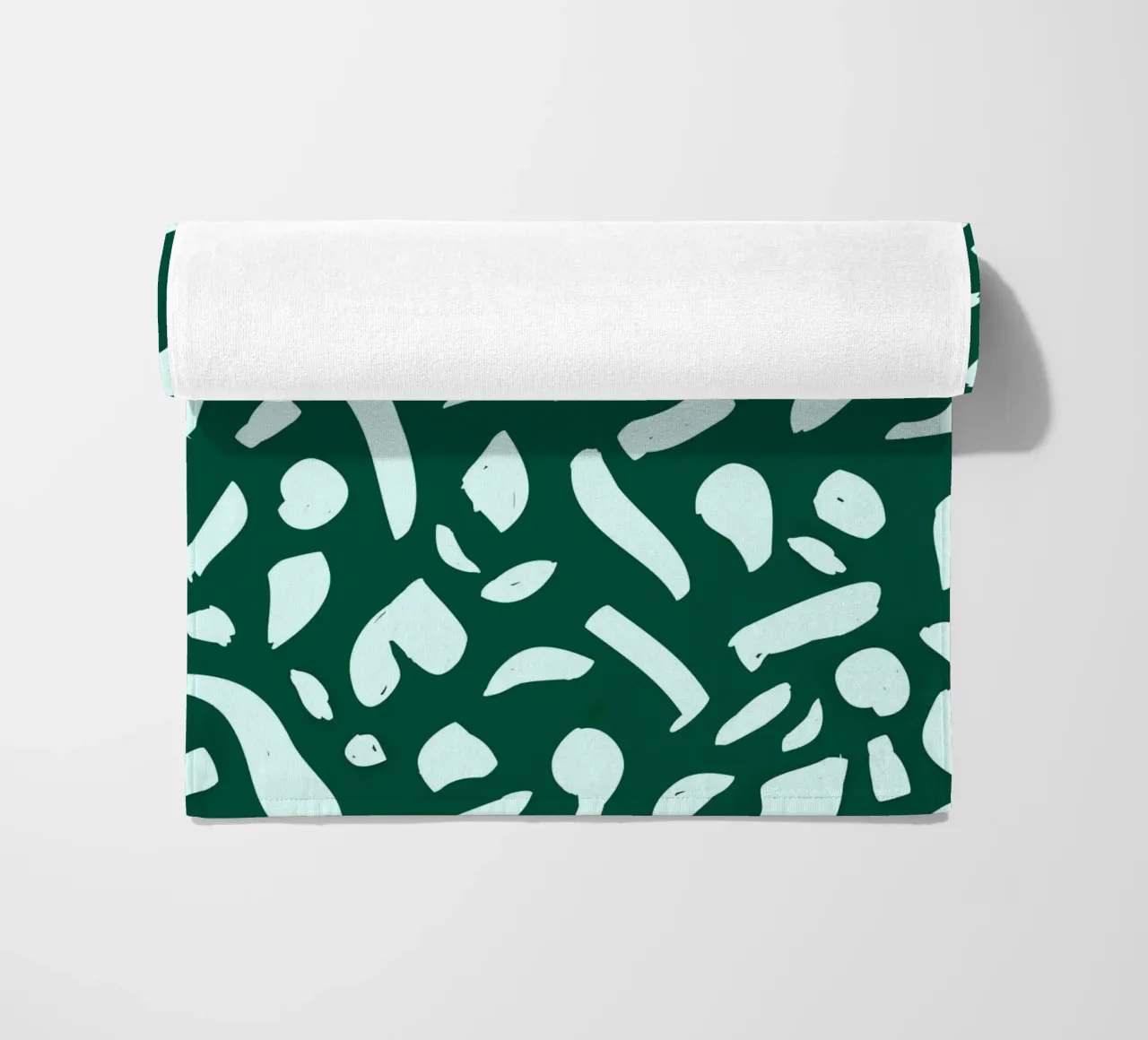 Diep smaragd strandhanddoek van 83oranges.com