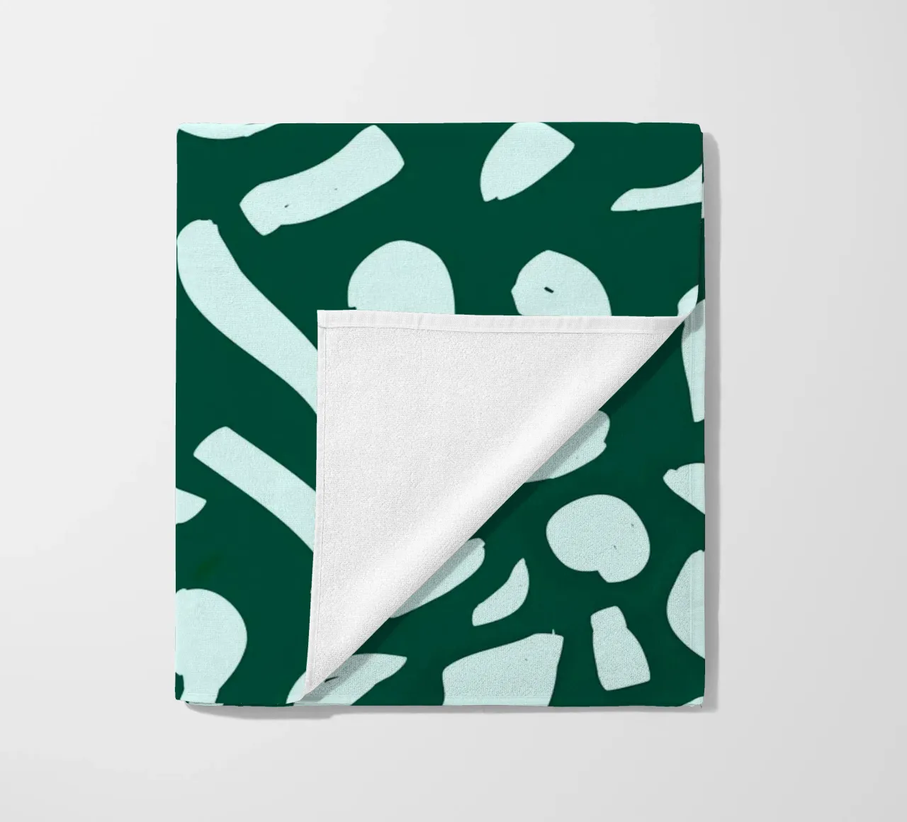 Diep smaragd strandhanddoek van 83oranges.com