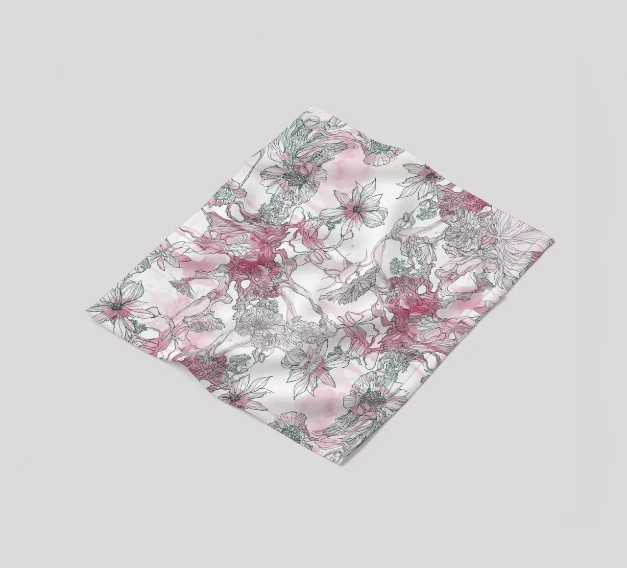 giungla di fiori coperta in pile da k i m