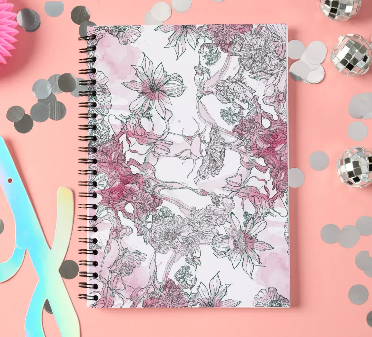 flower jungle spiral notebook by k i m