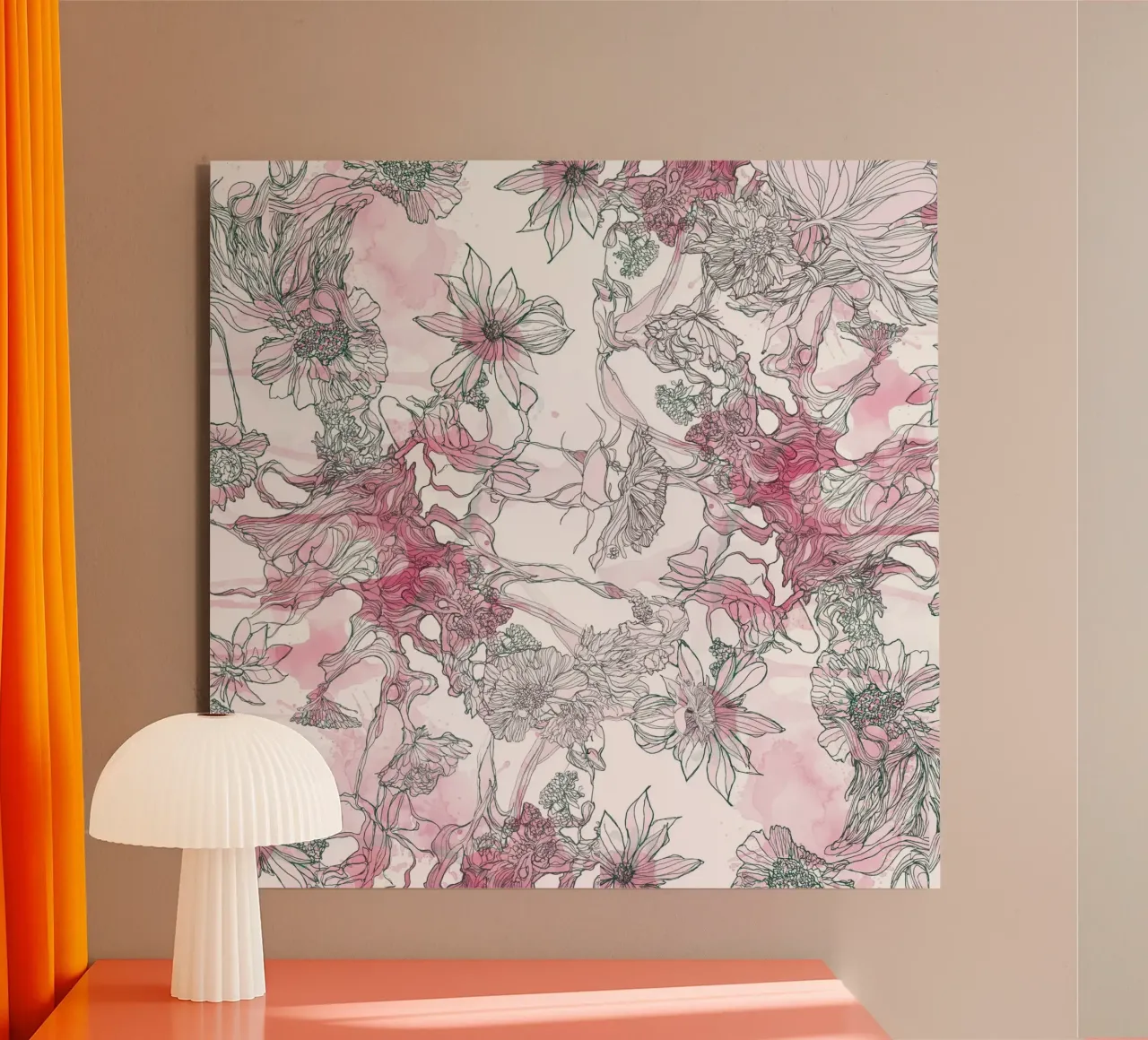 giungla di fiori alluminio dibond da k i m