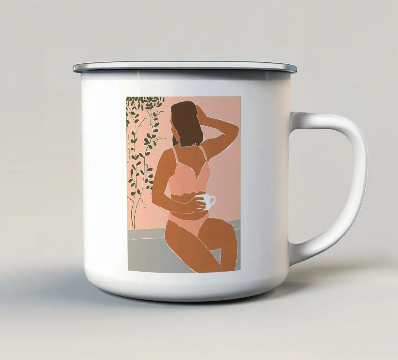 Caffè del mattino tazza in smalto da 83oranges.com