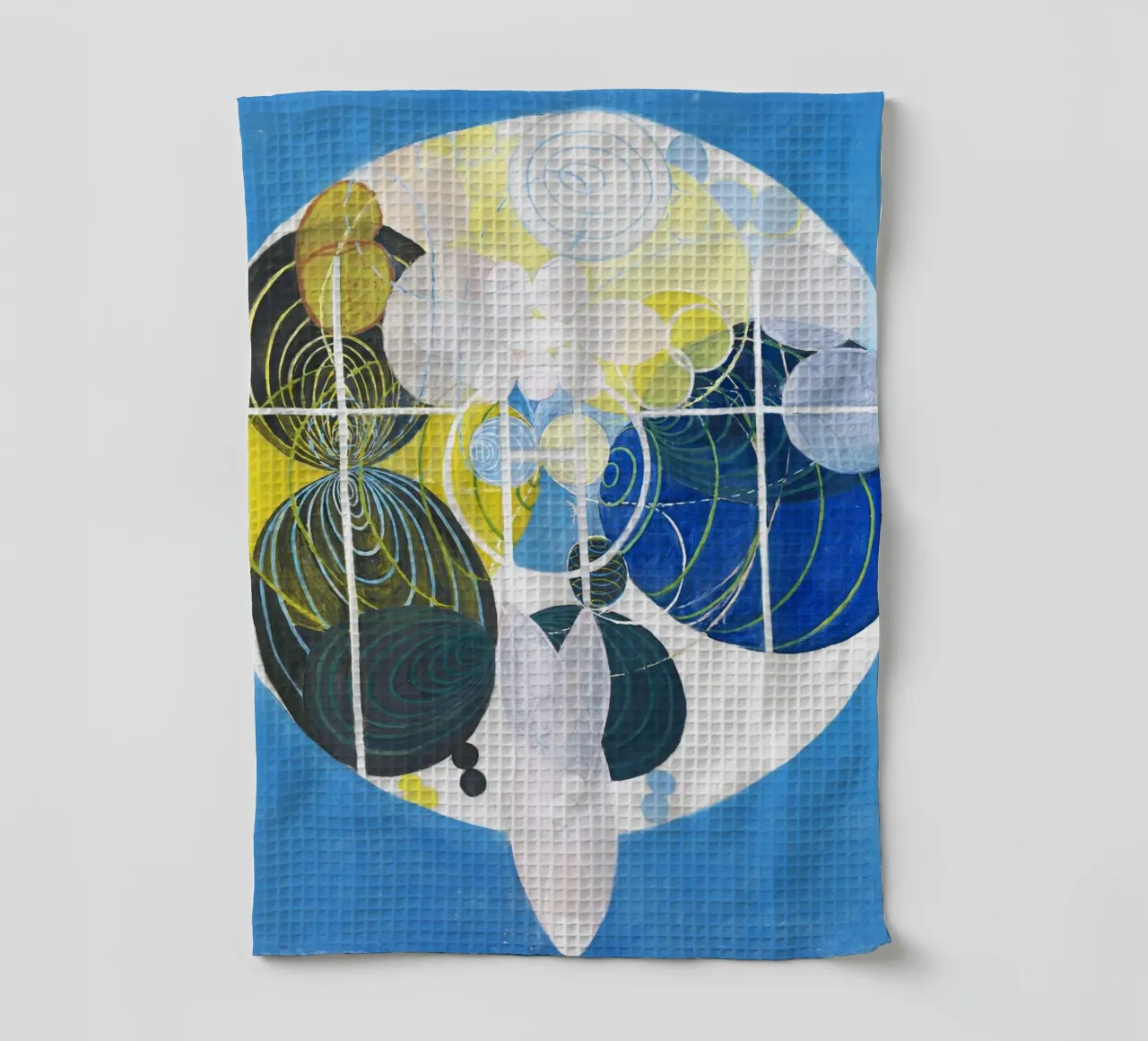 Groupe III, n° 5, Les grandes figures Hilma Klint torchon de Bisous Art