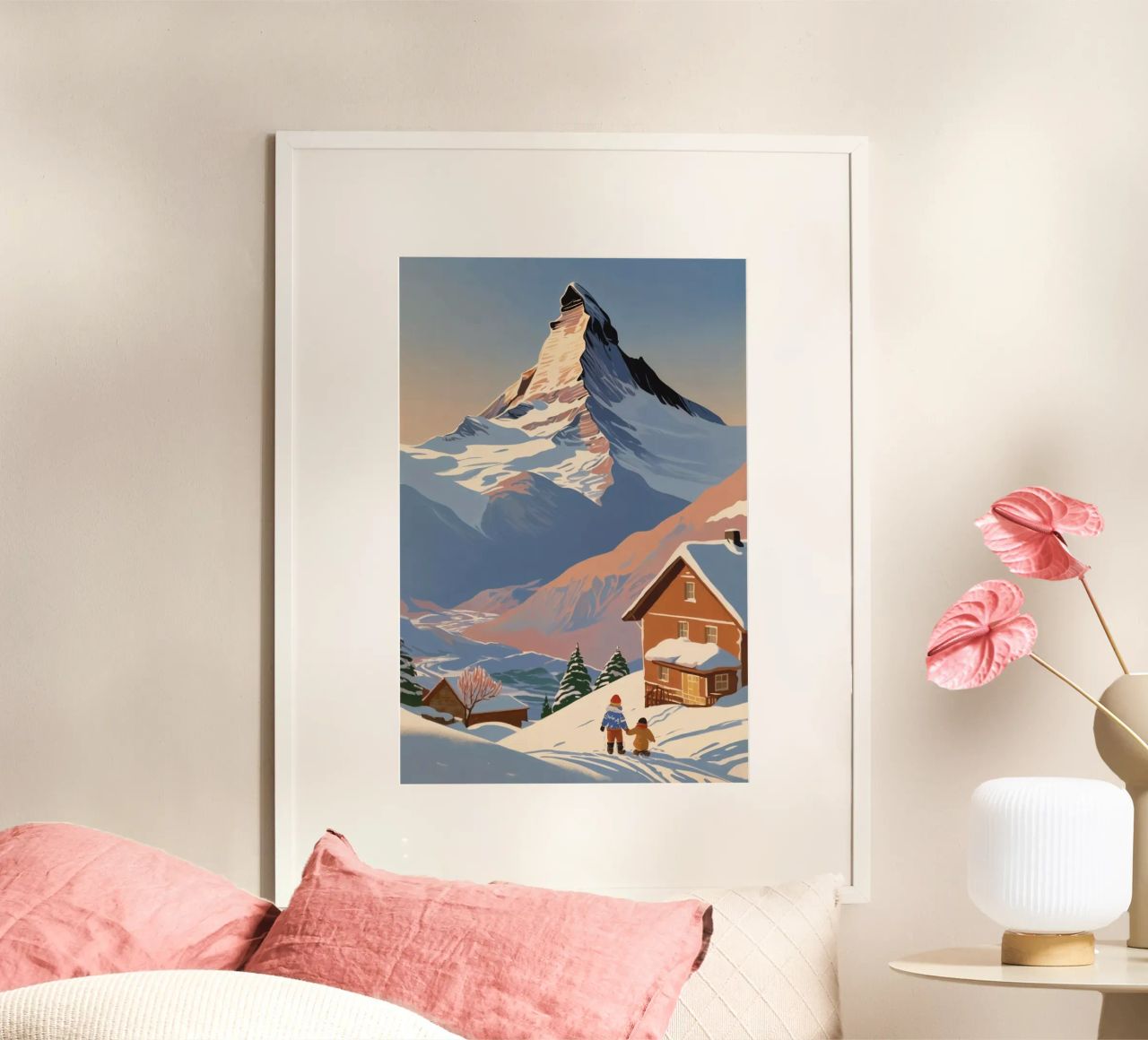 Matterhorn: Winterzauber | Werk 2 Poster von AlbertKlee