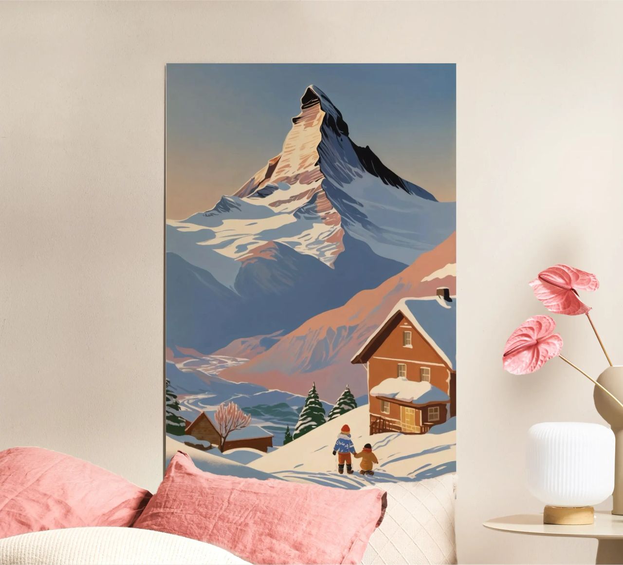 Matterhorn: Winterzauber | Werk 2 Poster von AlbertKlee