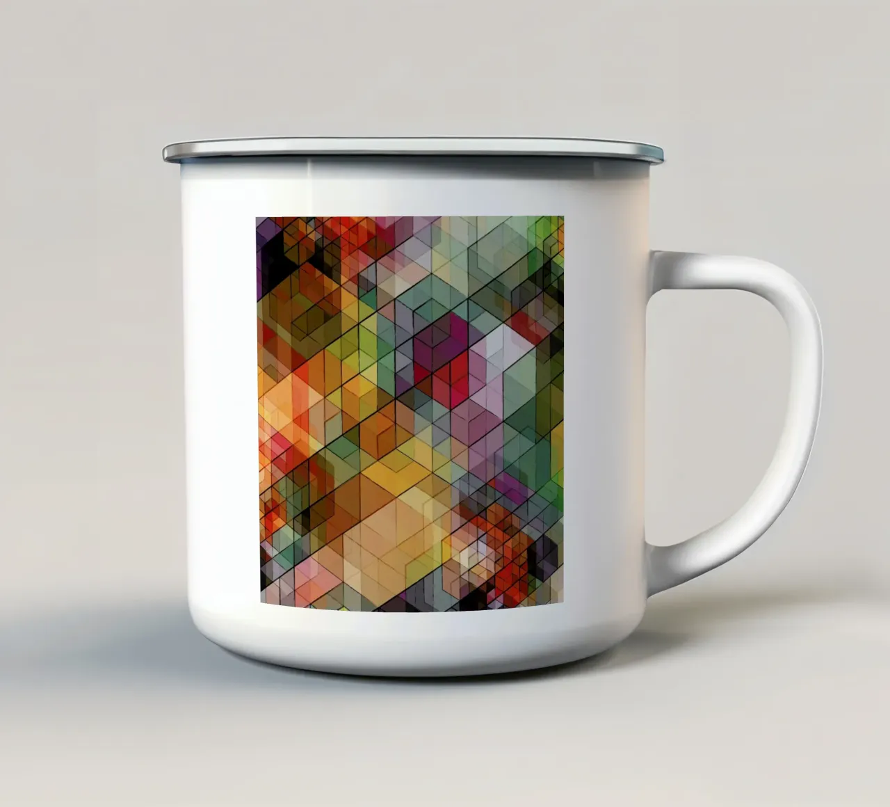 Cuben Sketch tazza in smalto da Excites