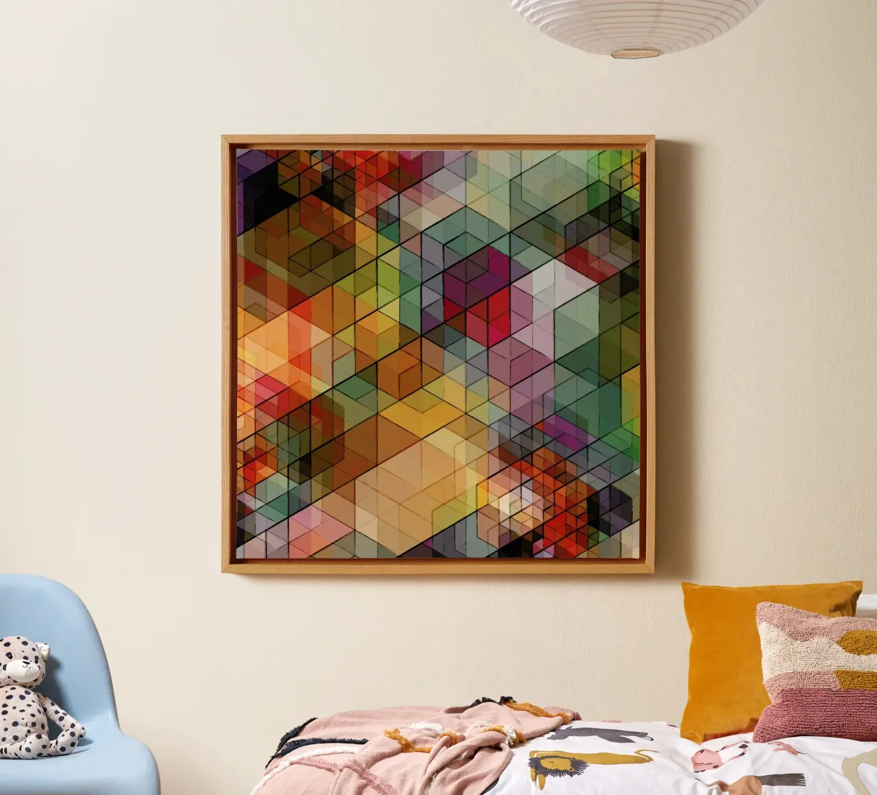 Cuben Sketch tela con Cornice a cassetta da Excites