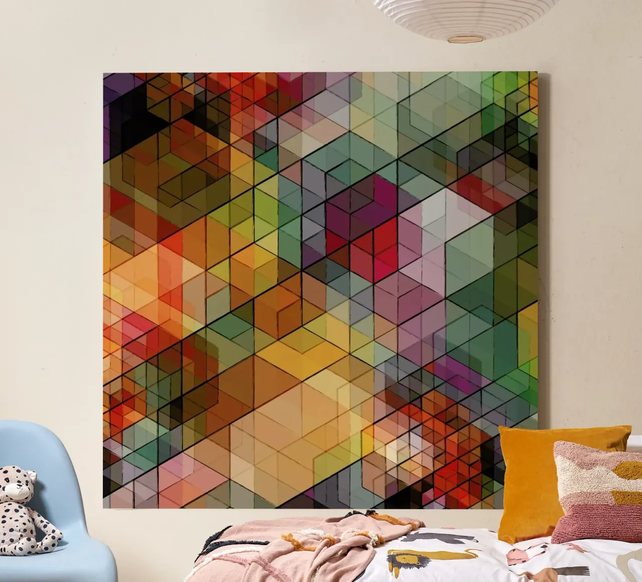 Cuben Sketch tela con Cornice a cassetta da Excites