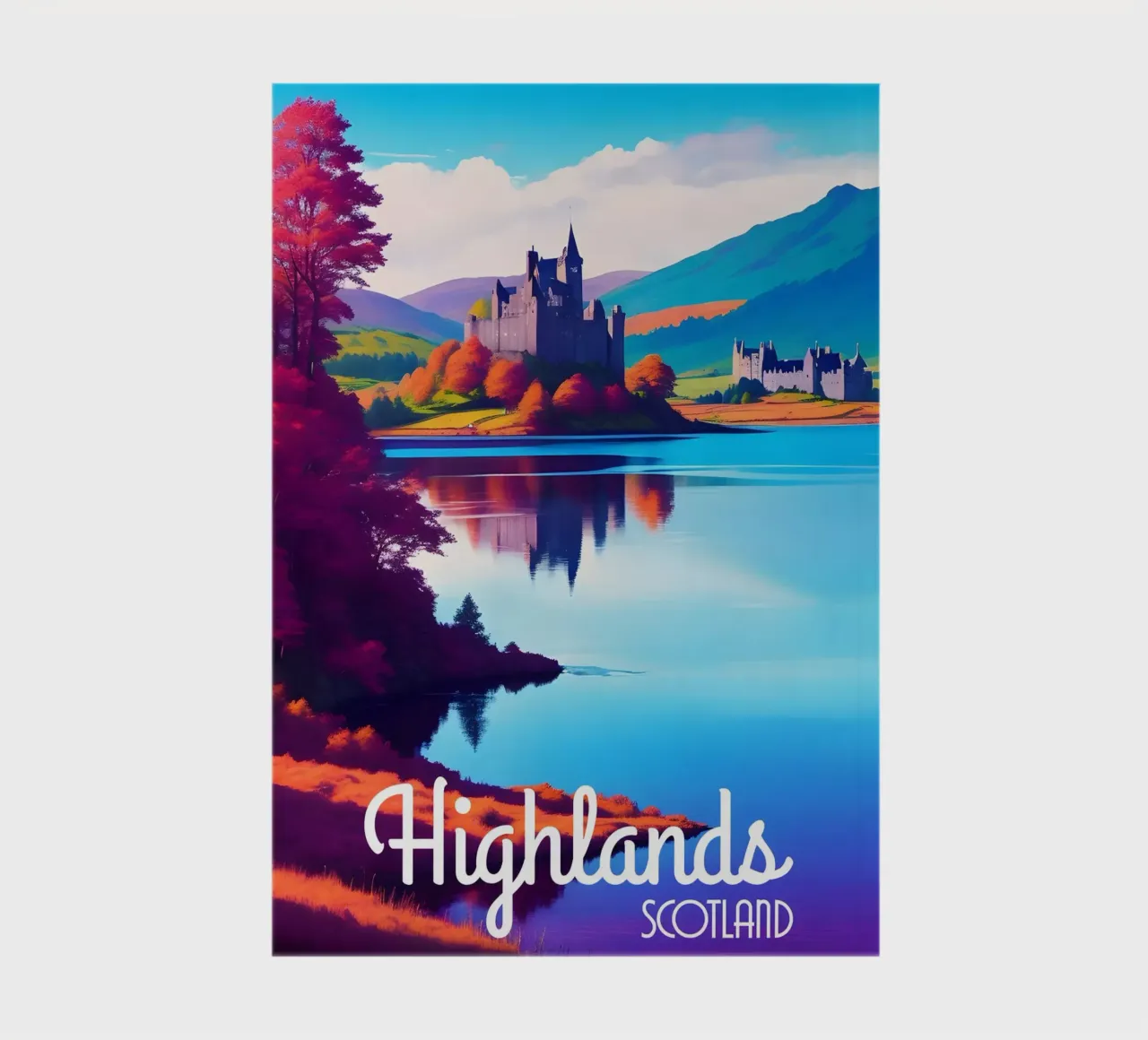 Scottish Highlands Scene notebook by Charnwood Prints
