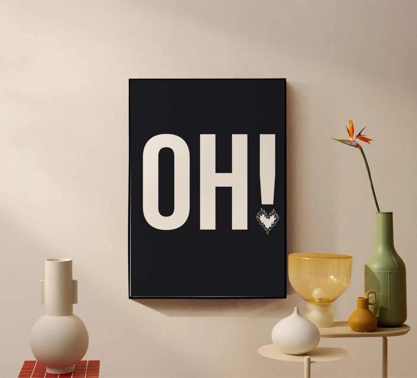 Oh, Love! acrylic glass by byh.illustration