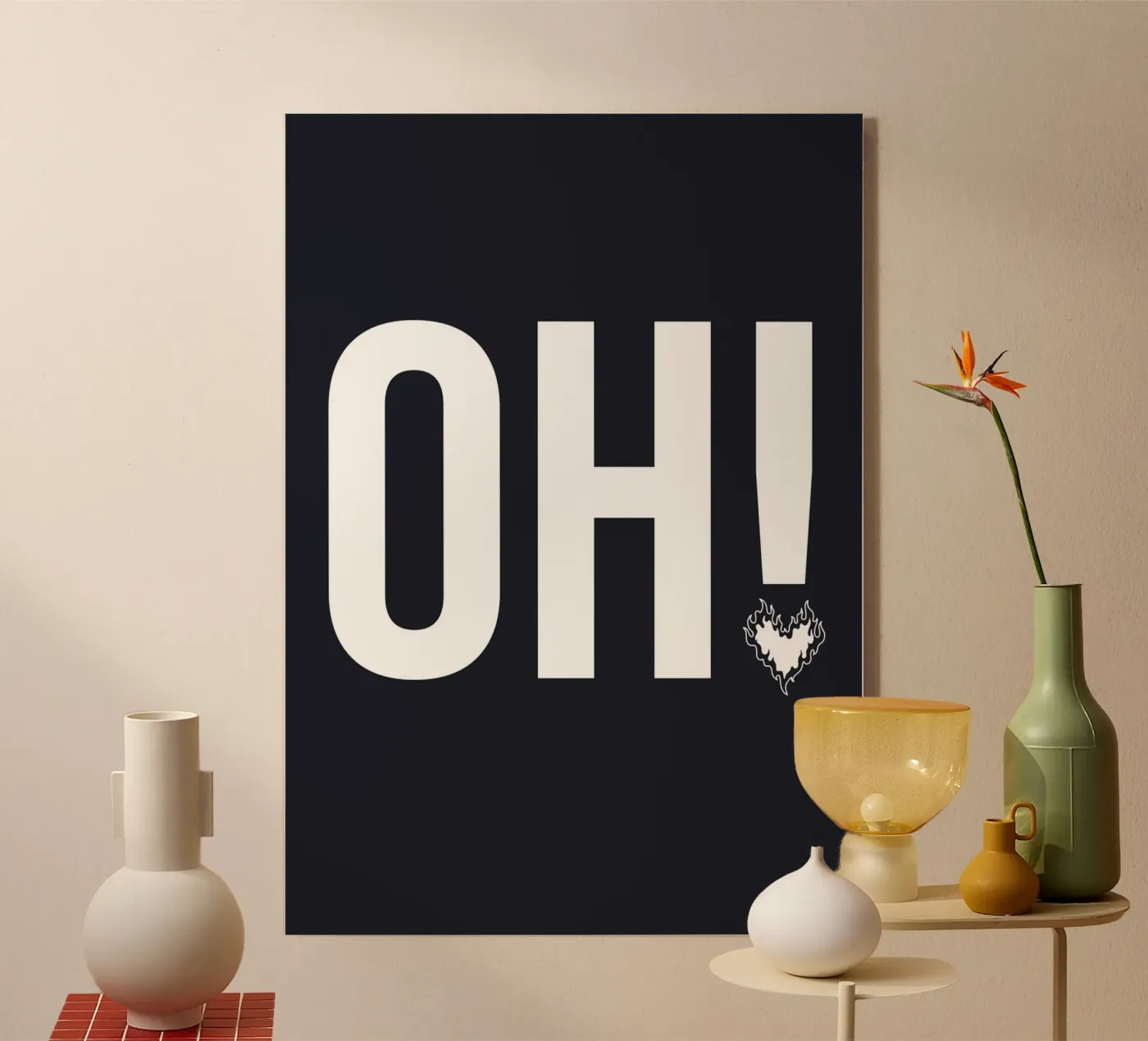 Oh, Love! acrylic glass by byh.illustration