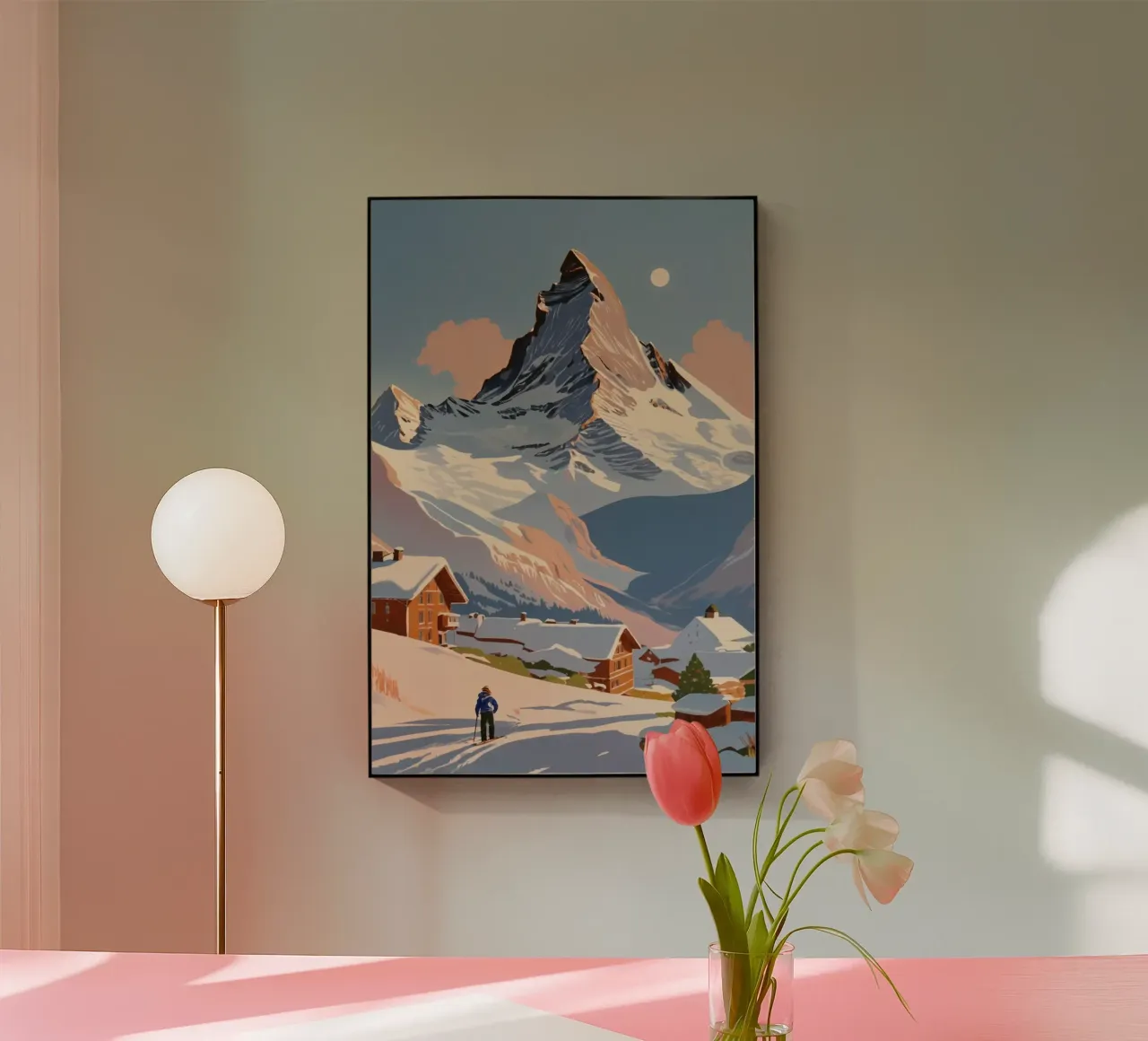 Matterhorn: Winter wonder | Work 4 acrylic glass by AlbertKlee