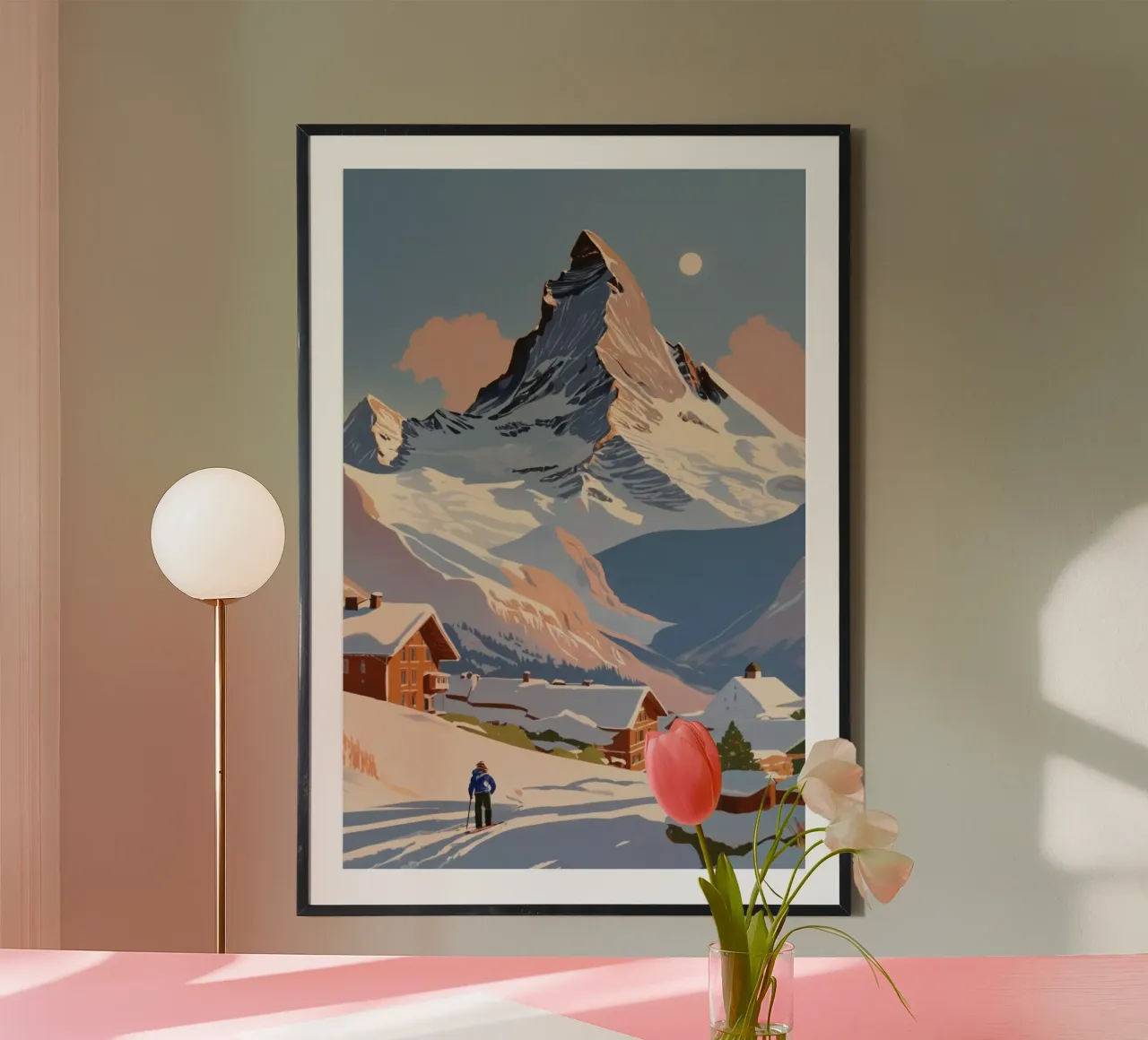 Matterhorn: Winter wonder | Work 4 poster by AlbertKlee