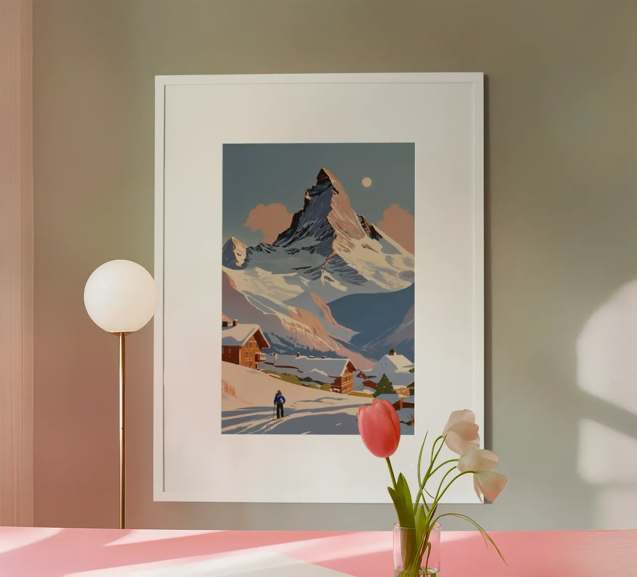 Matterhorn: Winter wonder | Work 4 poster by AlbertKlee