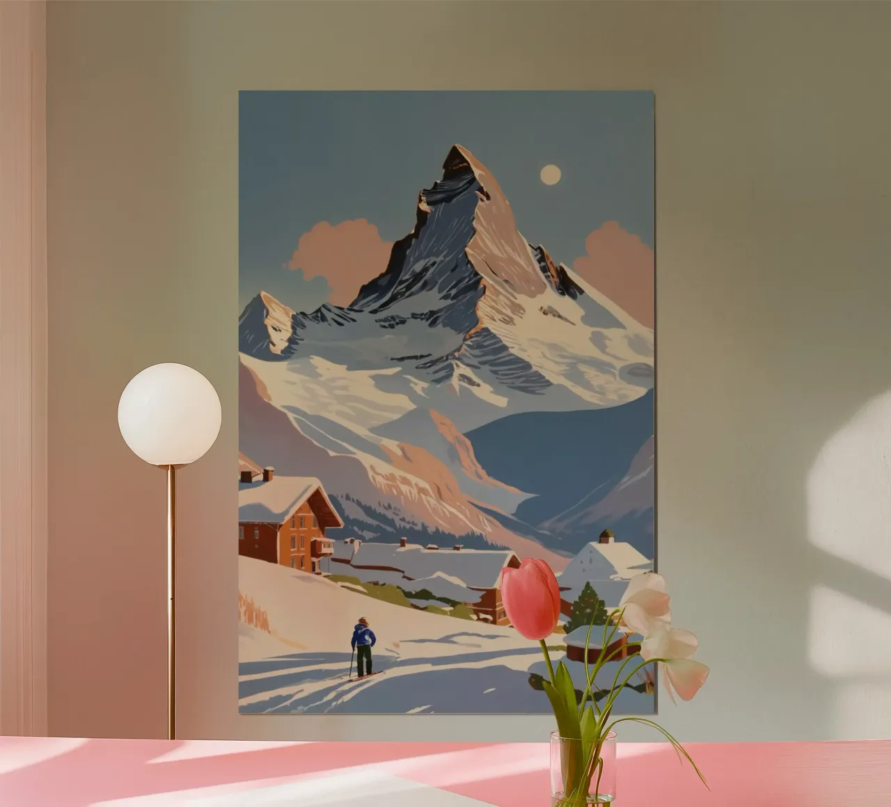 Matterhorn: Winter wonder | Work 4 poster by AlbertKlee