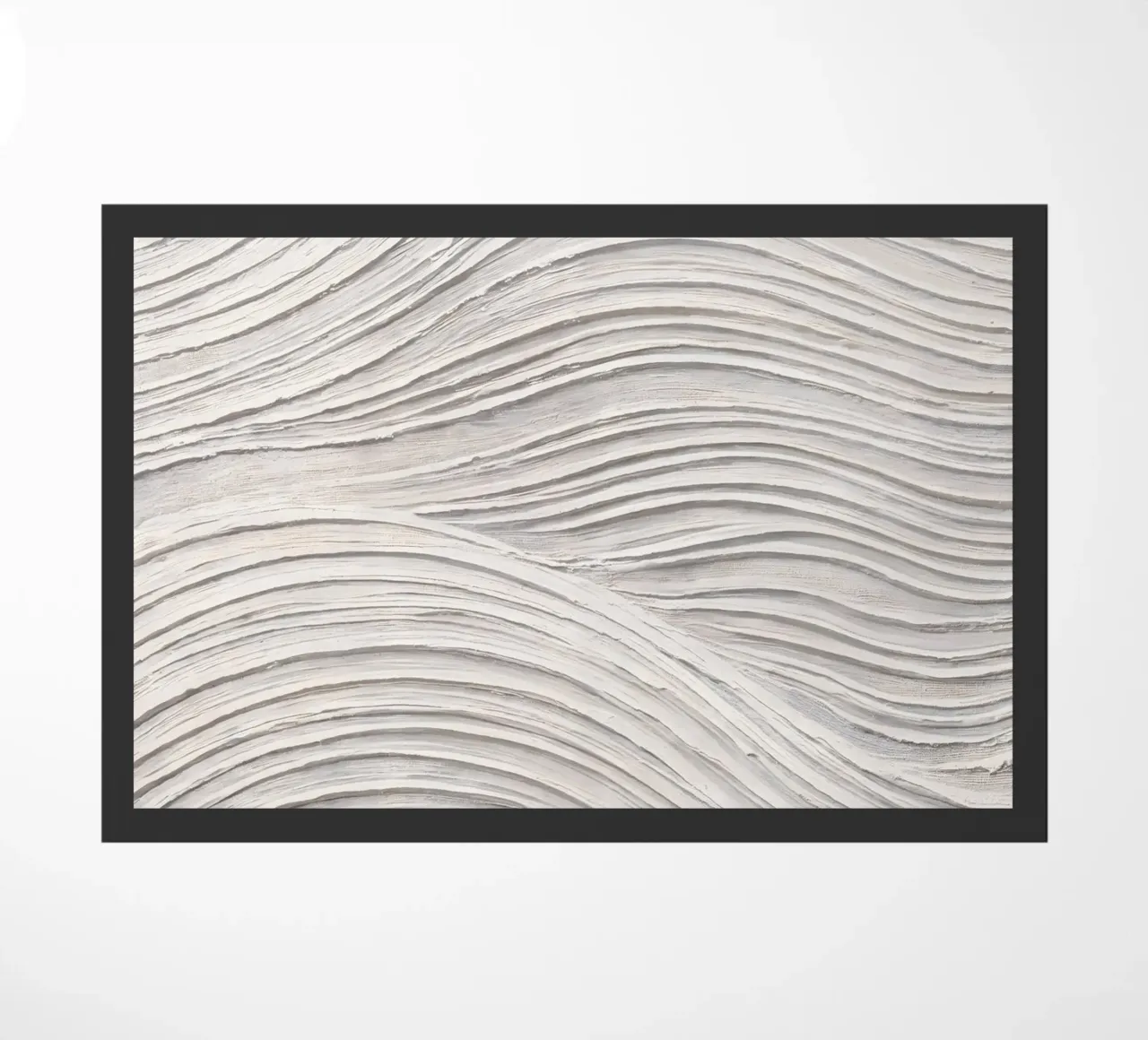 Linee d'onda bianche astratte zerbino da IamHomeDesigns