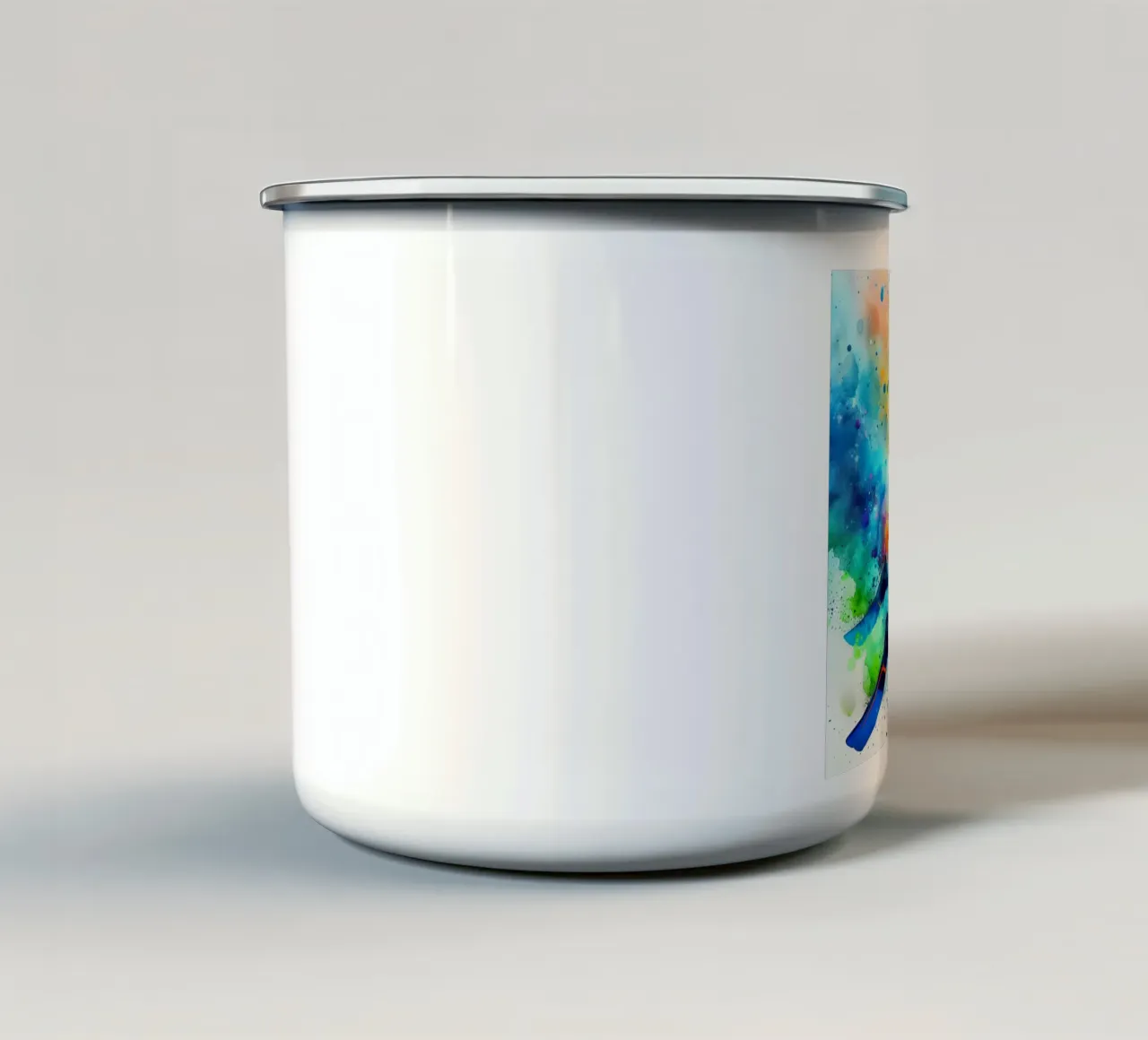 subacqueo in acquerello tazza in smalto da SportBrush Studio