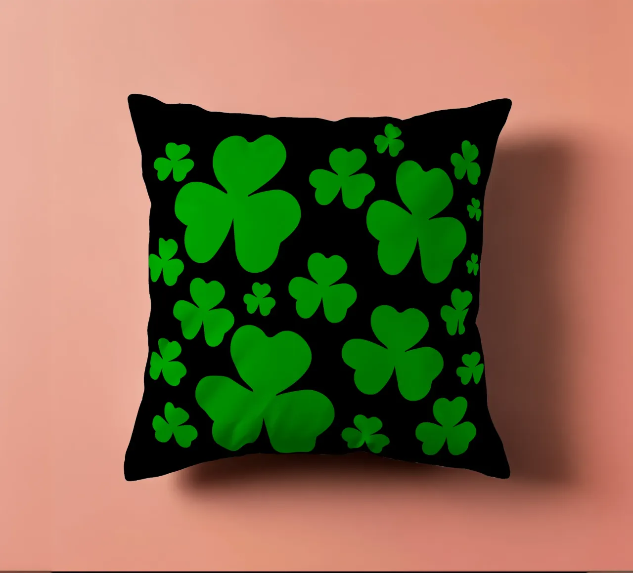 Three lucky leaf clover cuscino da baobabprintstore