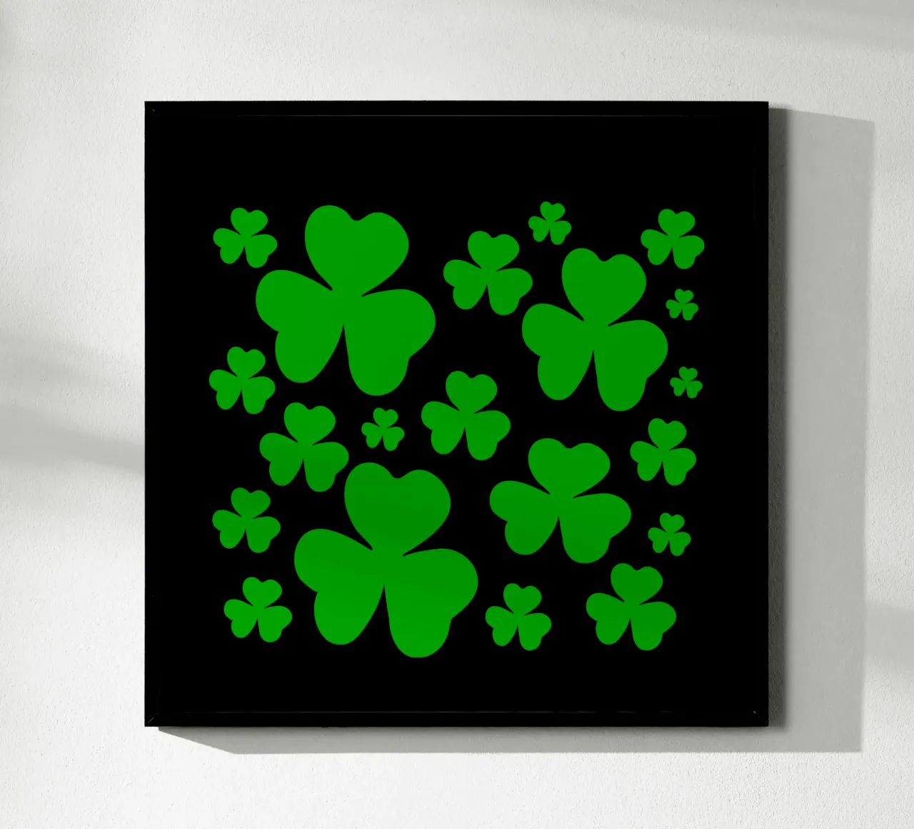 Three lucky leaf clover carta hahnemühle da baobabprintstore