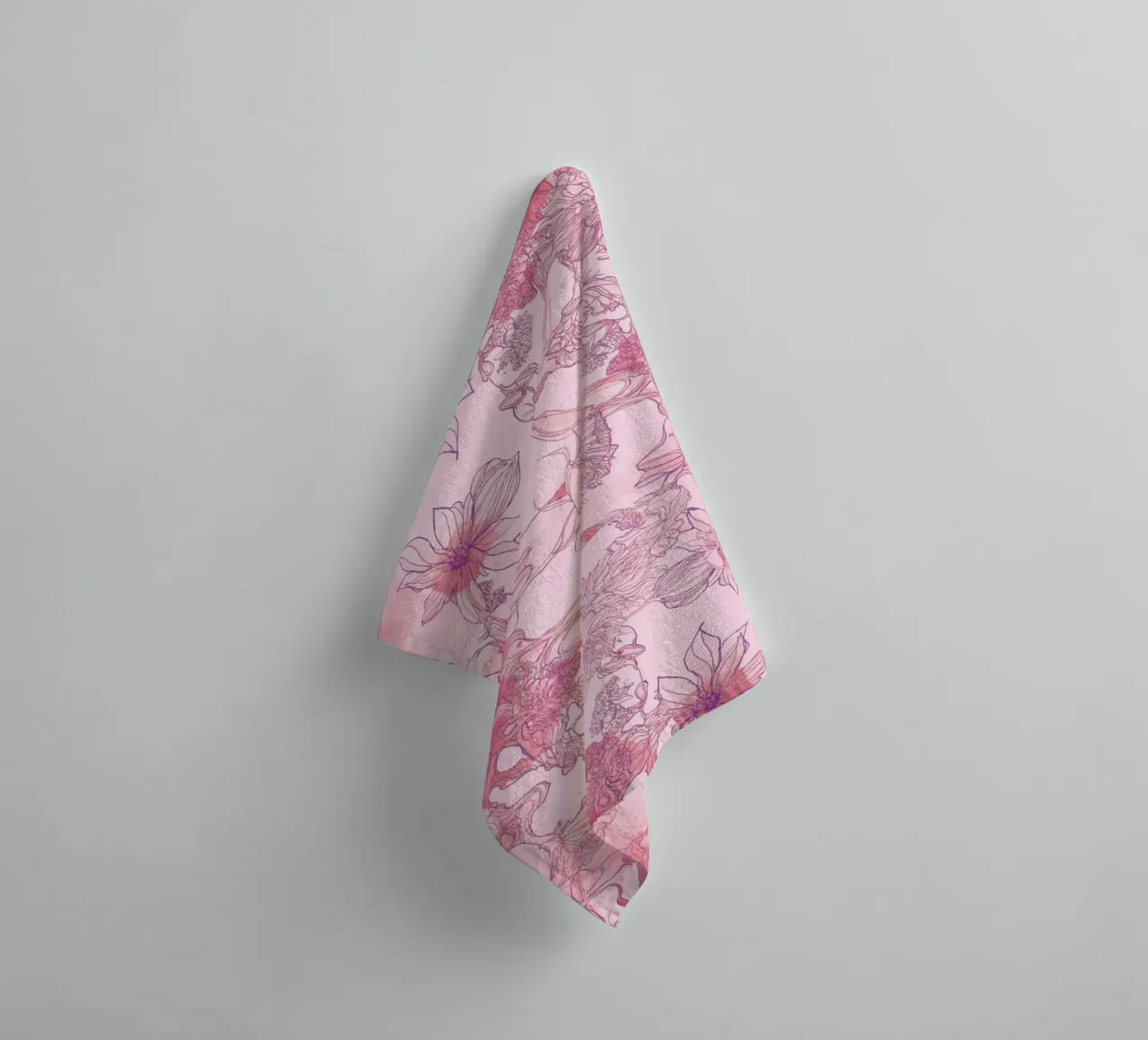 giungla rosa 2 asciugamano da bagno da k i m