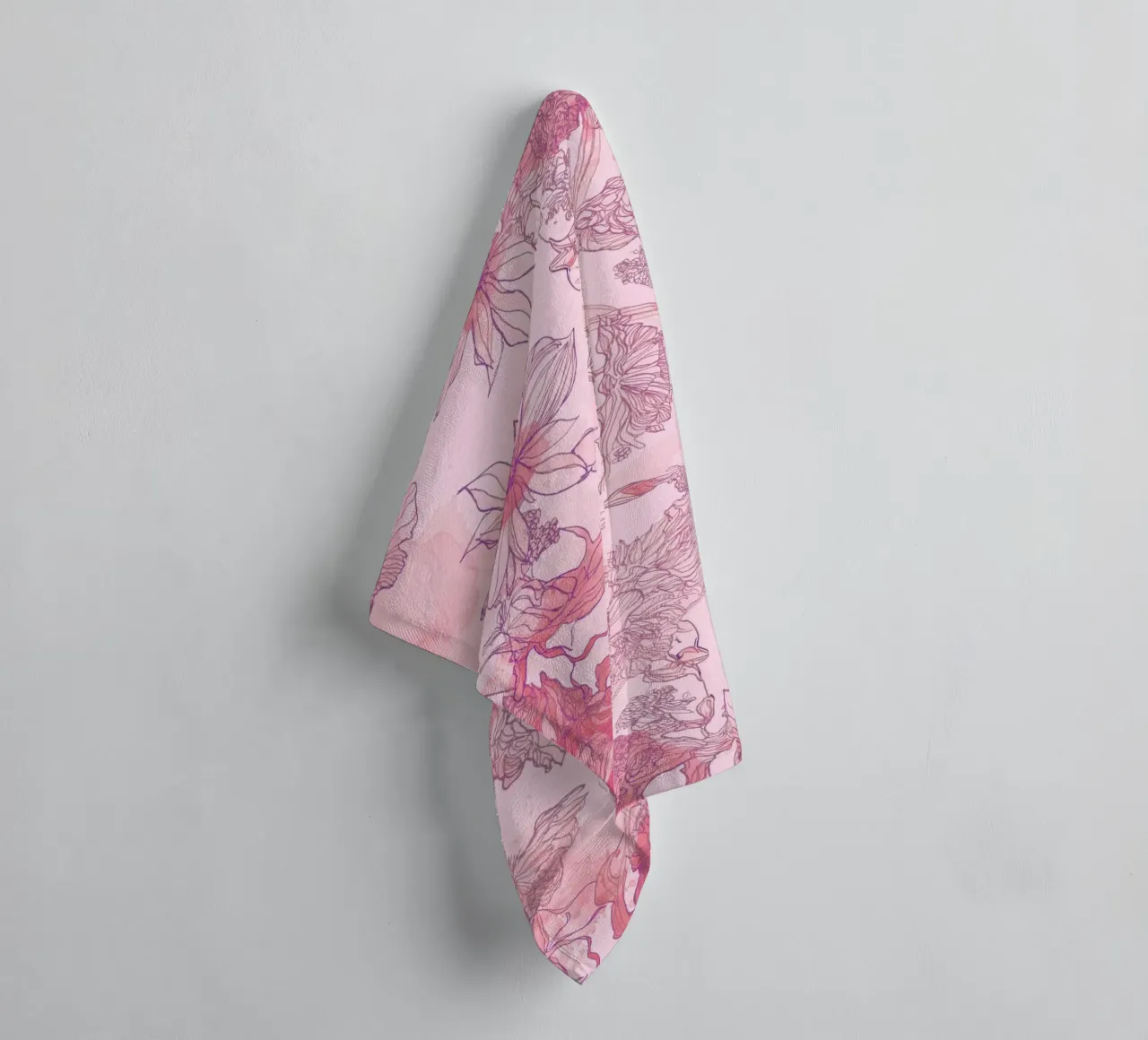 giungla rosa 2 asciugamano da bagno da k i m
