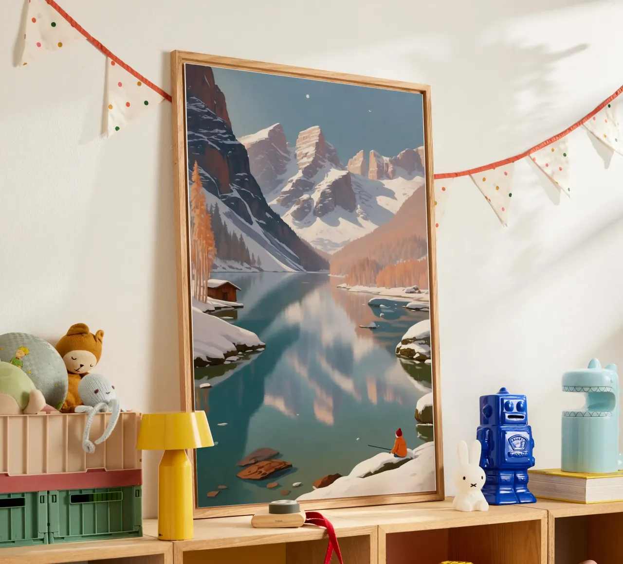 Pragser Wildsee: silenzio invernale | Werk 1 plexiglass da AlbertKlee