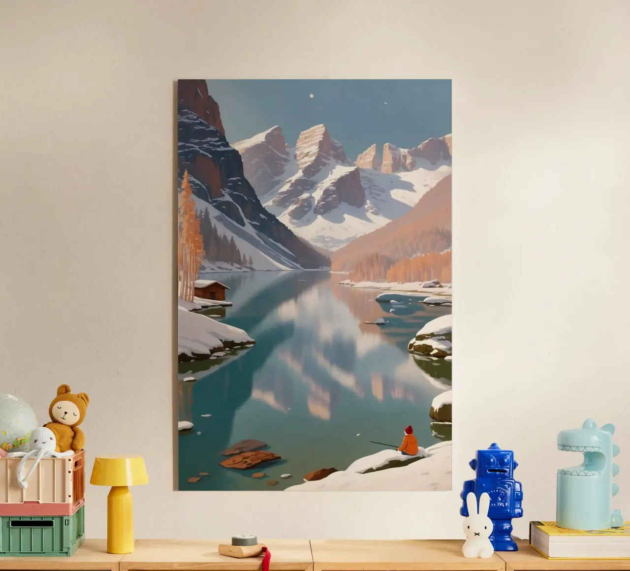 Pragser Wildsee: silenzio invernale | Werk 1 plexiglass da AlbertKlee