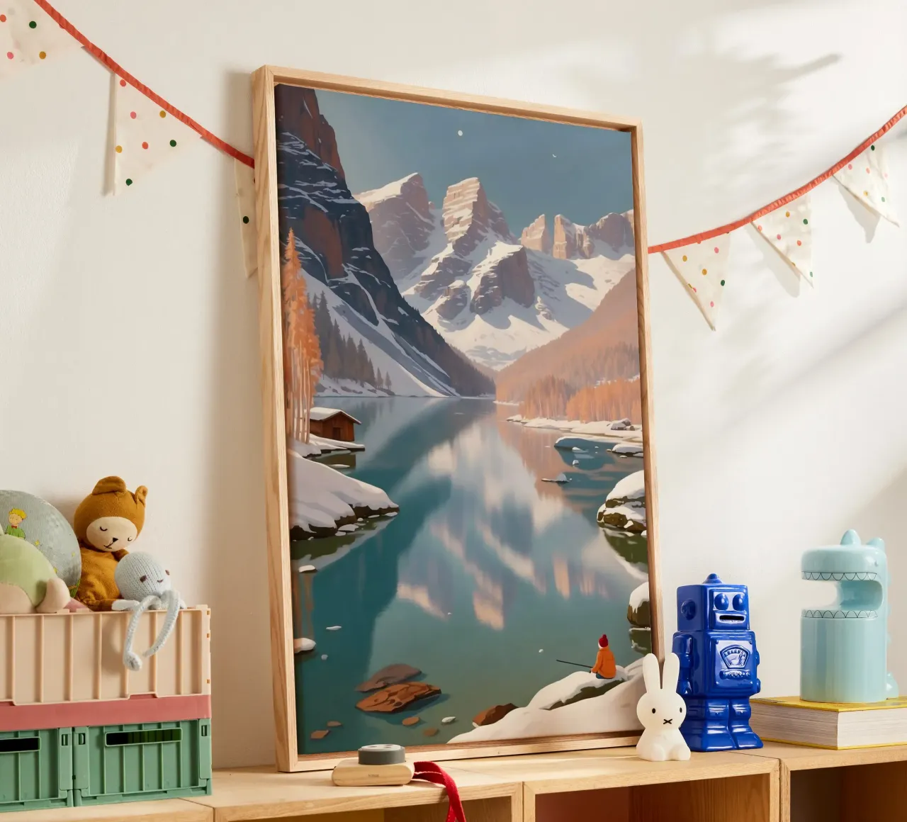 Pragser Wildsee: Winter silence | Werk 1 canvas by AlbertKlee