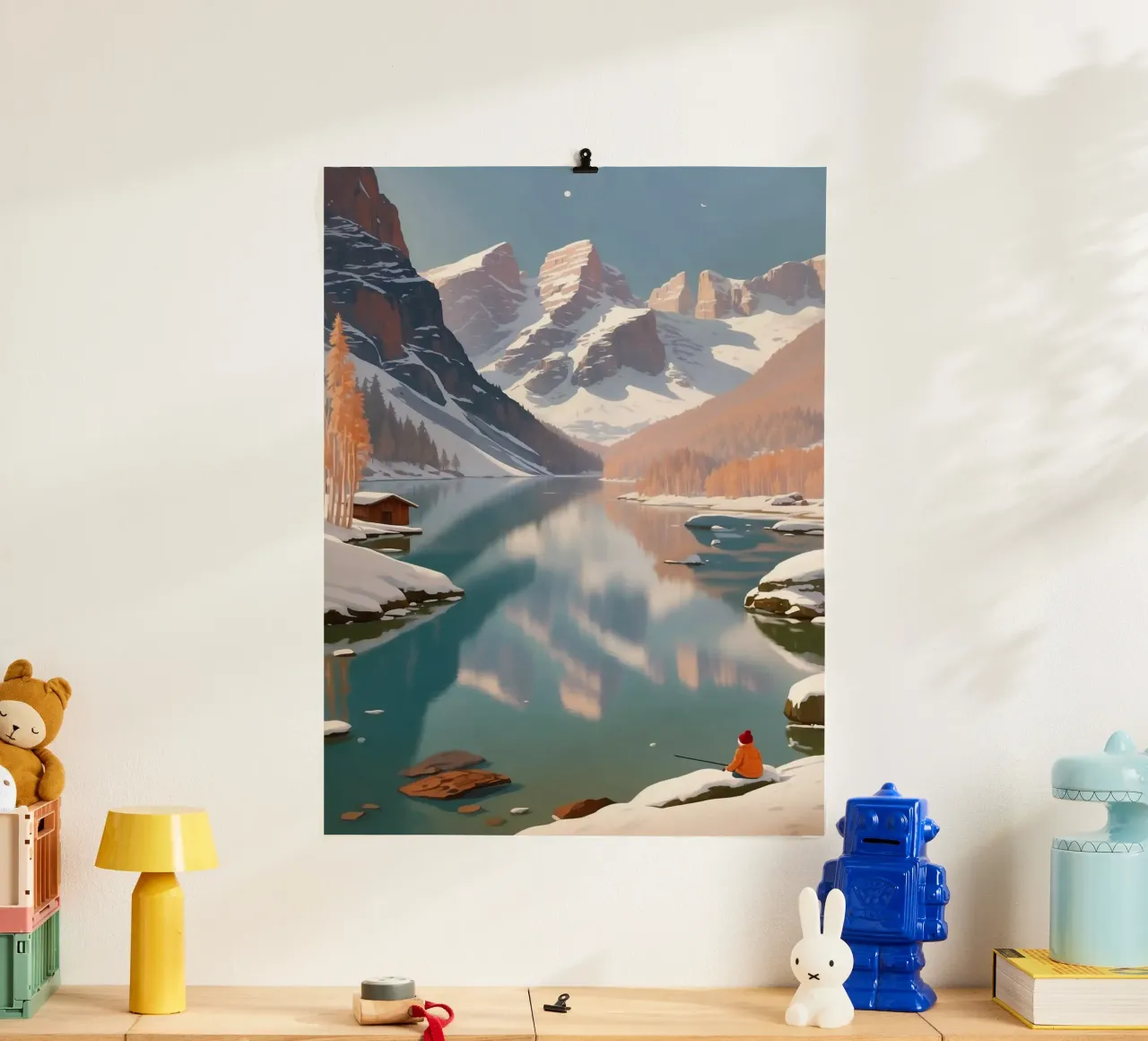 Pragser Wildsee: Winter silence | Werk 1 poster by AlbertKlee