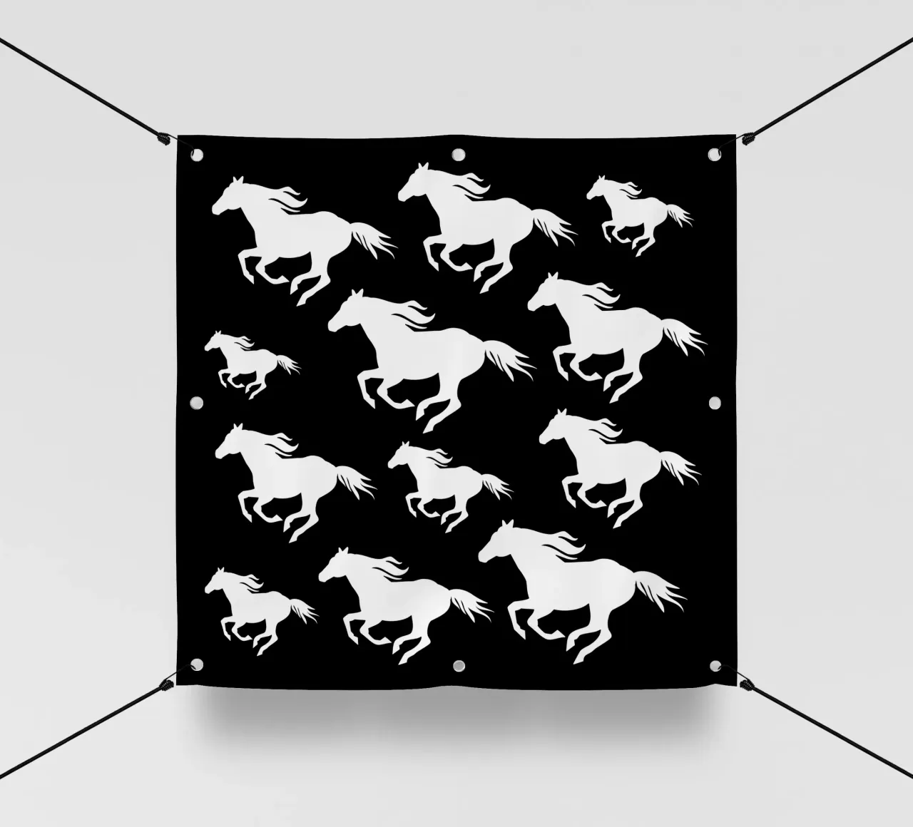 Running wild horses telo in pvc da baobabprintstore