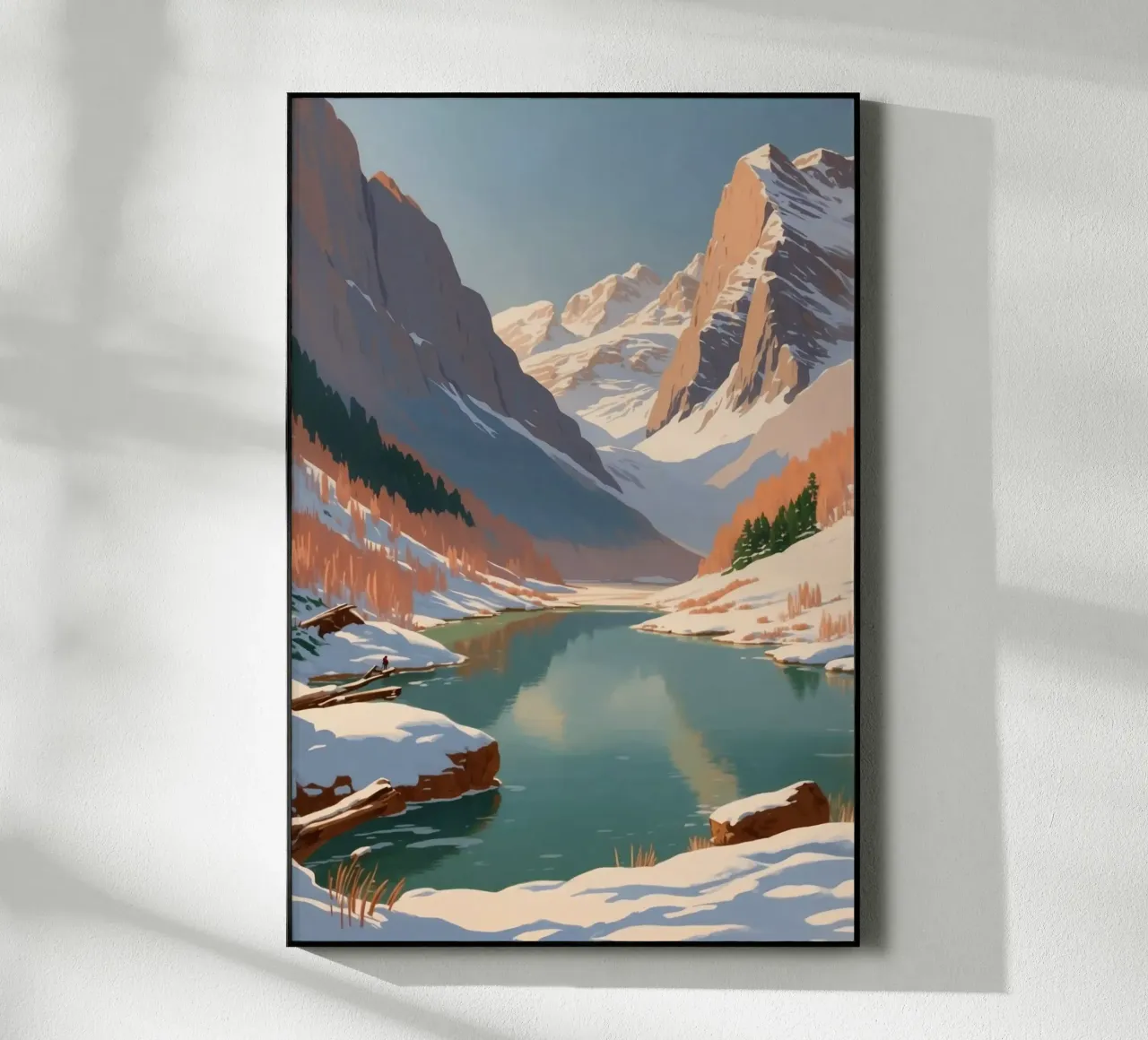 Pragser Wildsee: Magia d'inverno | Werk 4 plexiglass da AlbertKlee