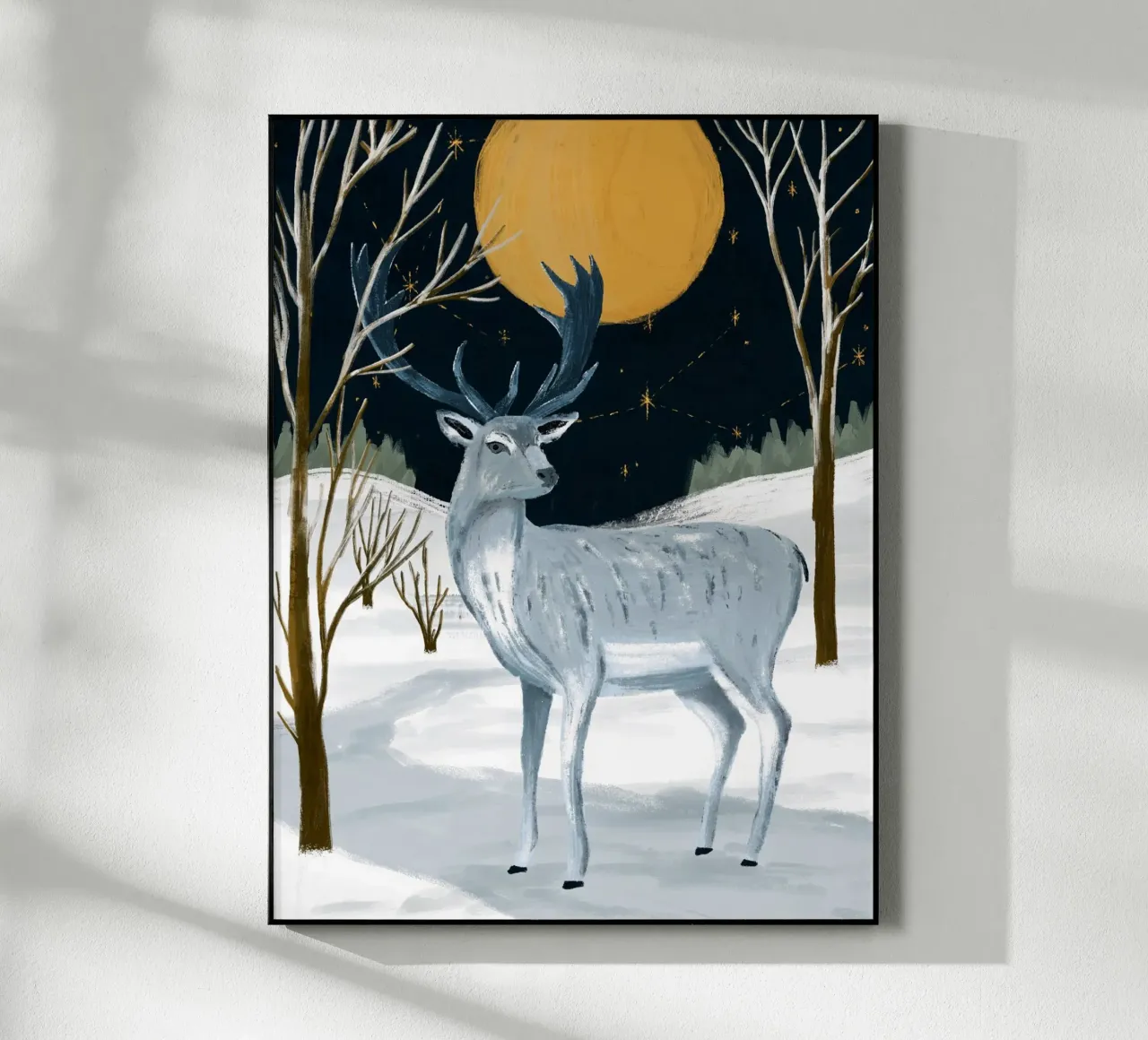 Cervo d'argento plexiglass da moDeern