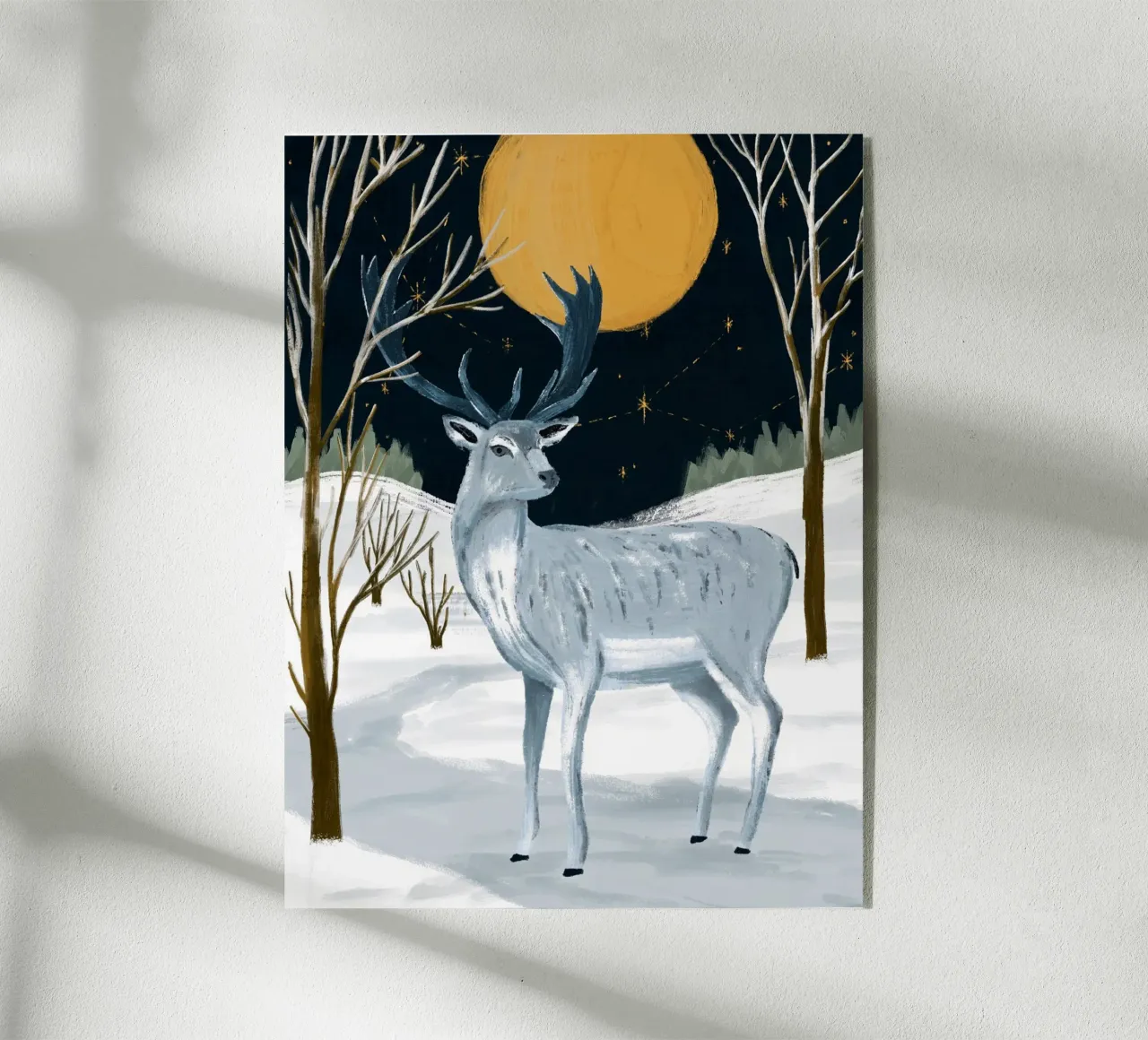 Cervo d'argento plexiglass da moDeern