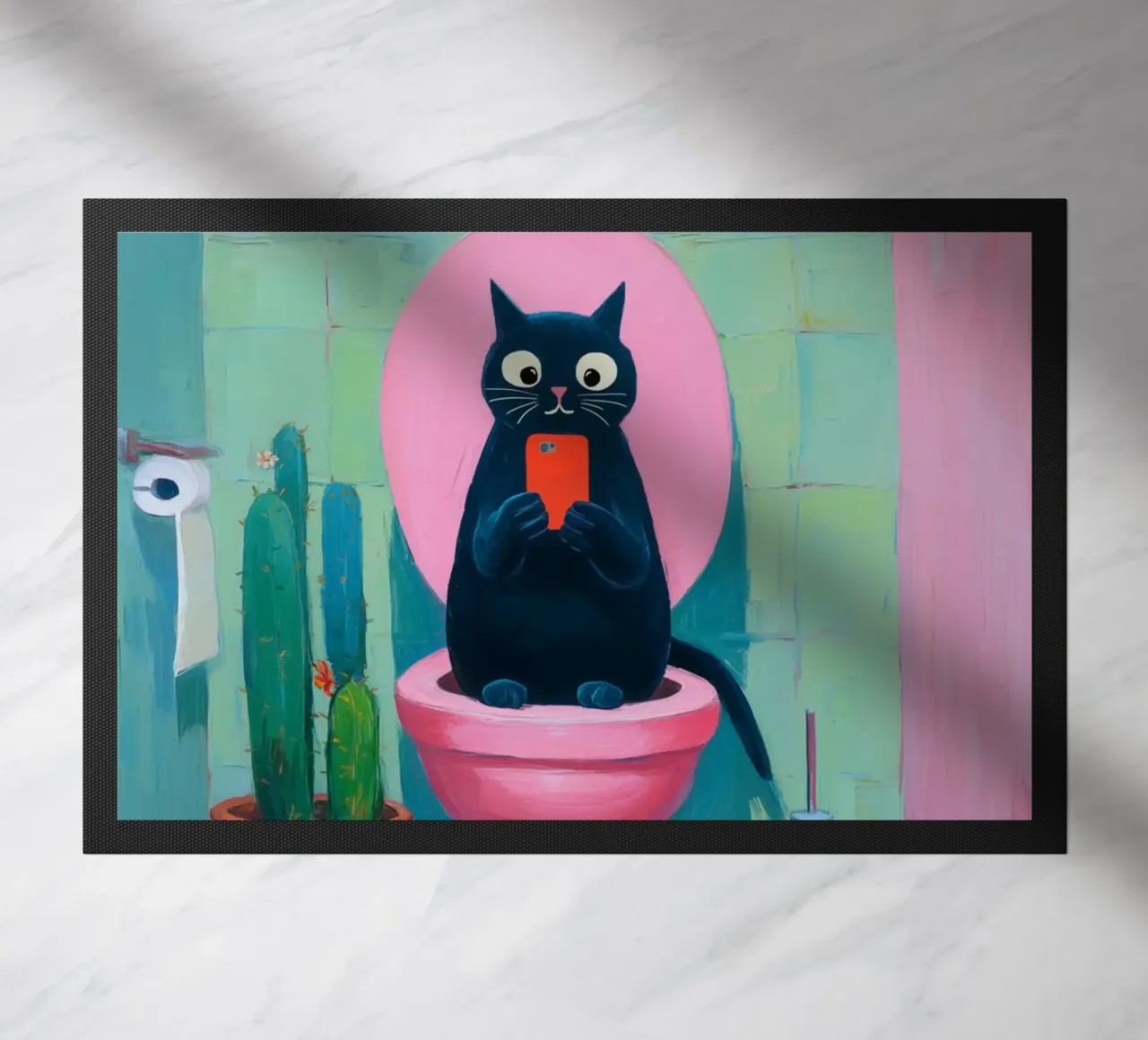 Gatto d'affari in sessione zerbino da Carinaprint