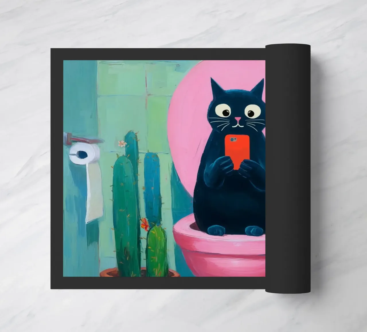 Gatto d'affari in sessione zerbino da Carinaprint