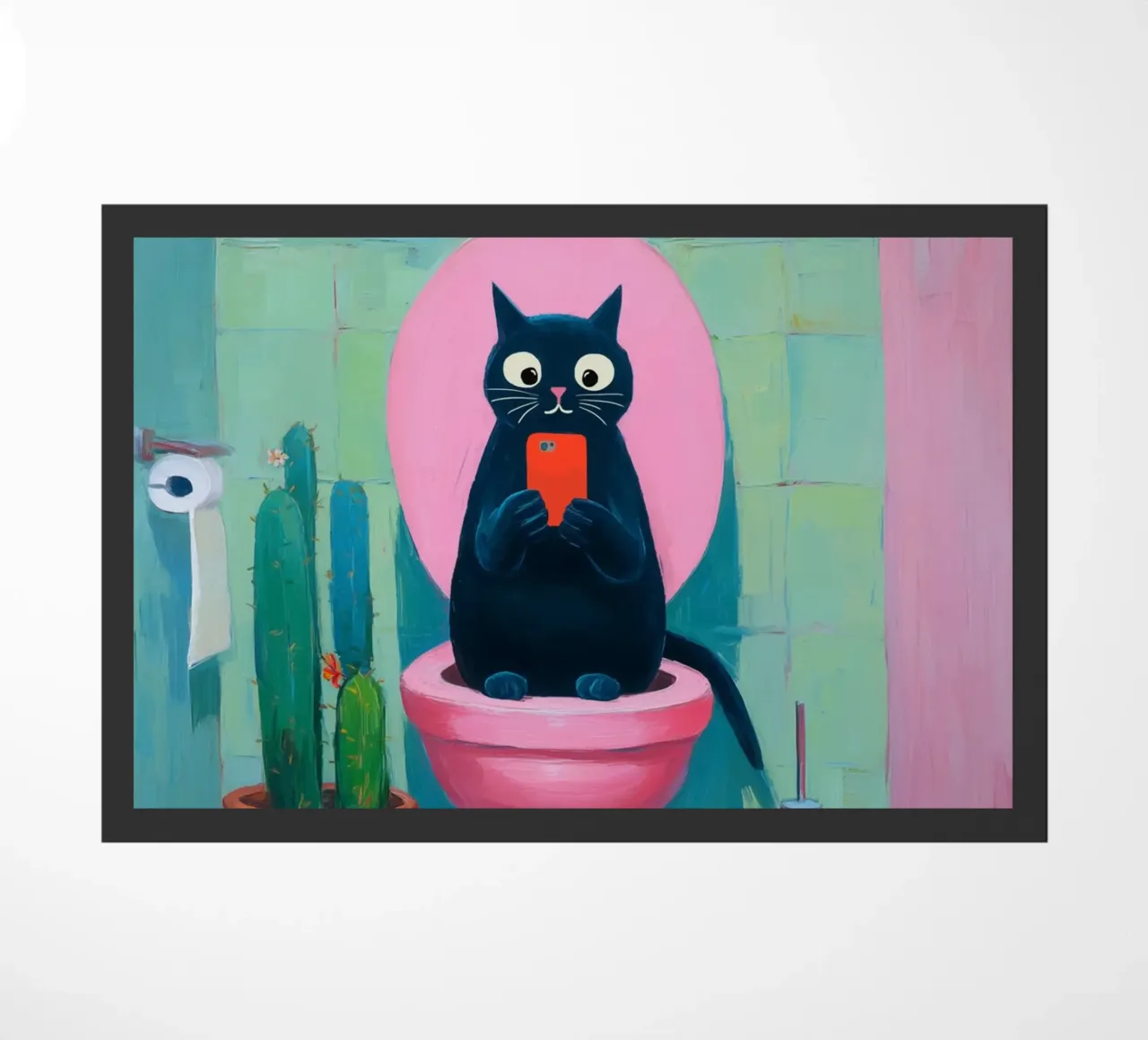 Gatto d'affari in sessione zerbino da Carinaprint