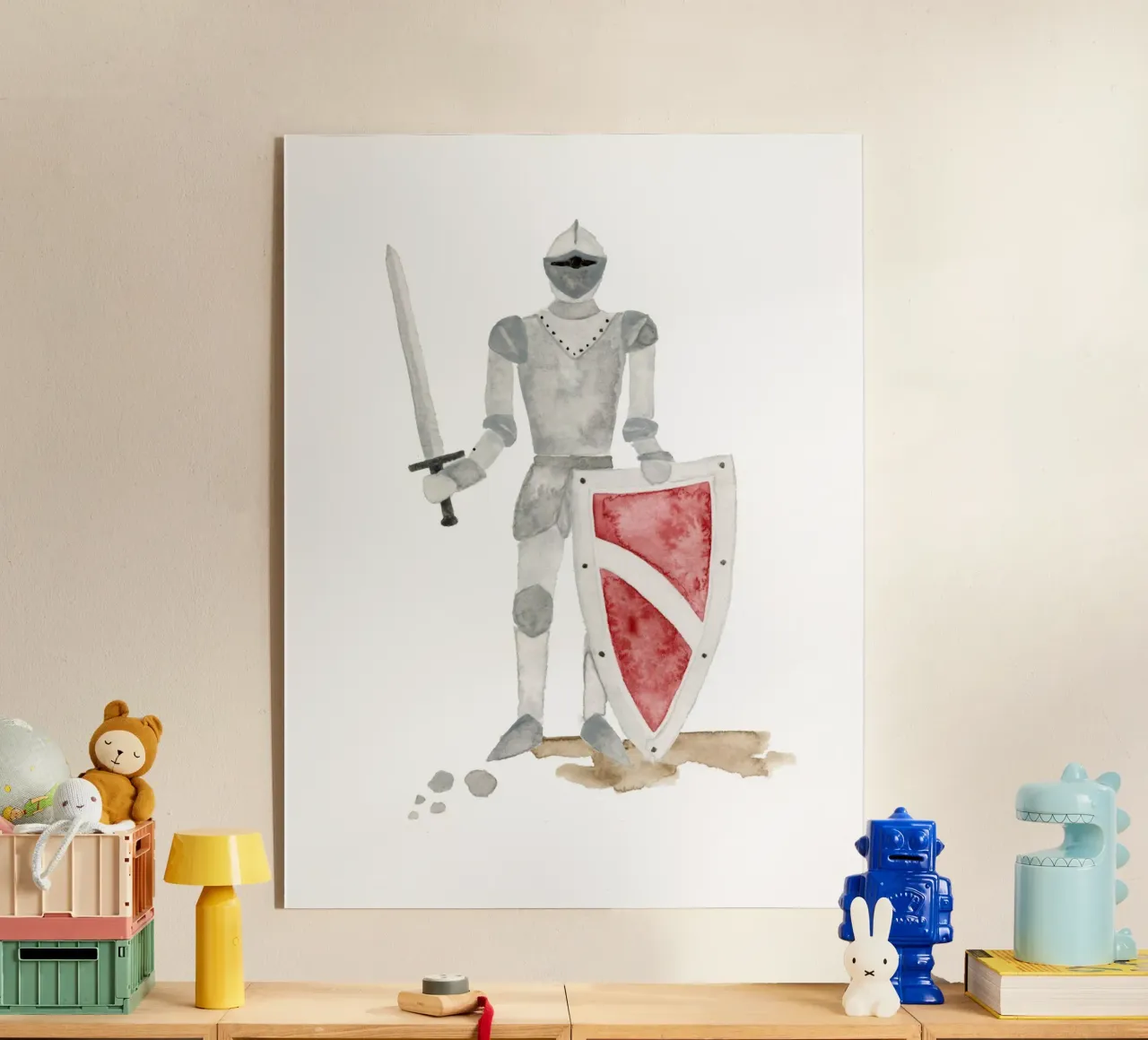 Edler Ritter plexiglass da herzundpapier