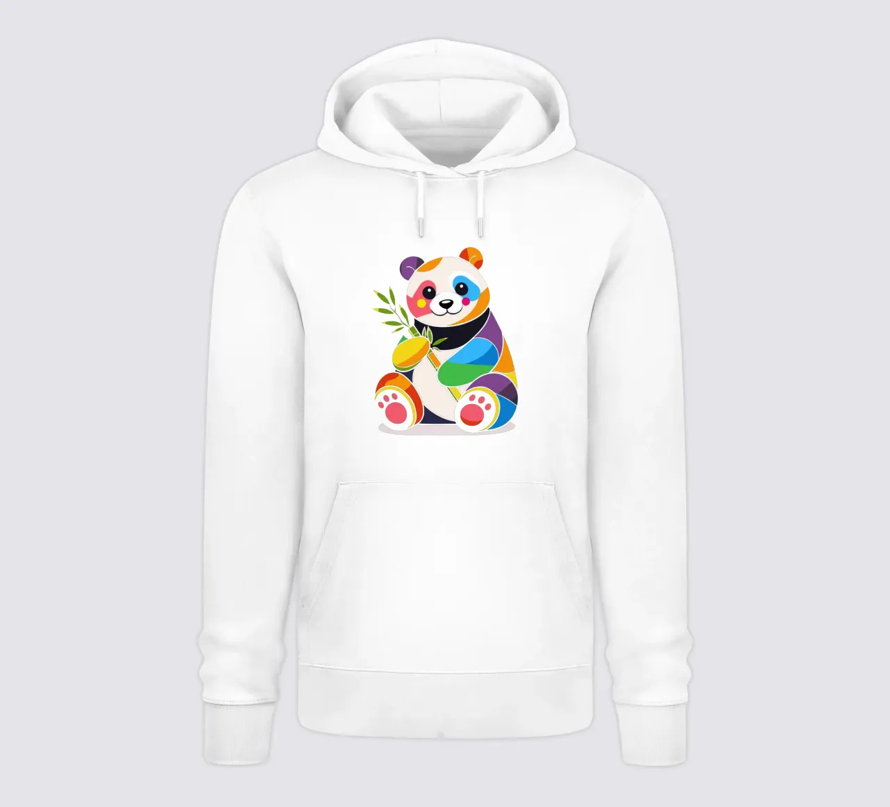 Panda colorato con bambù - Design allegro felpa con cappuccio da NA/MO