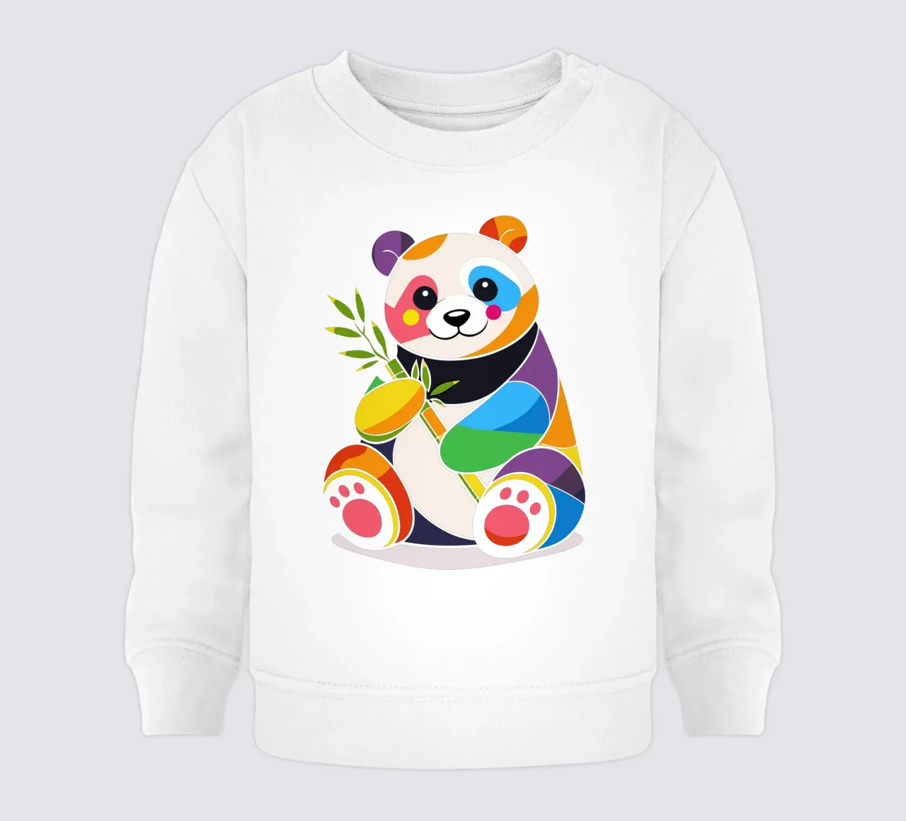 Panda colorato con bambù - Design allegro felpa neonato da NA/MO