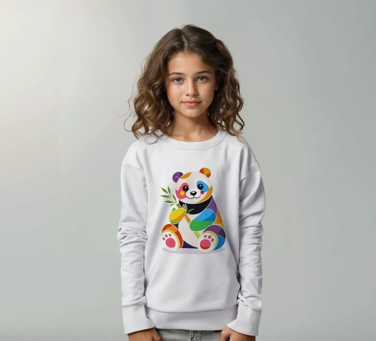 Panda colorato con bambù - Design allegro felpa bambino da NA/MO