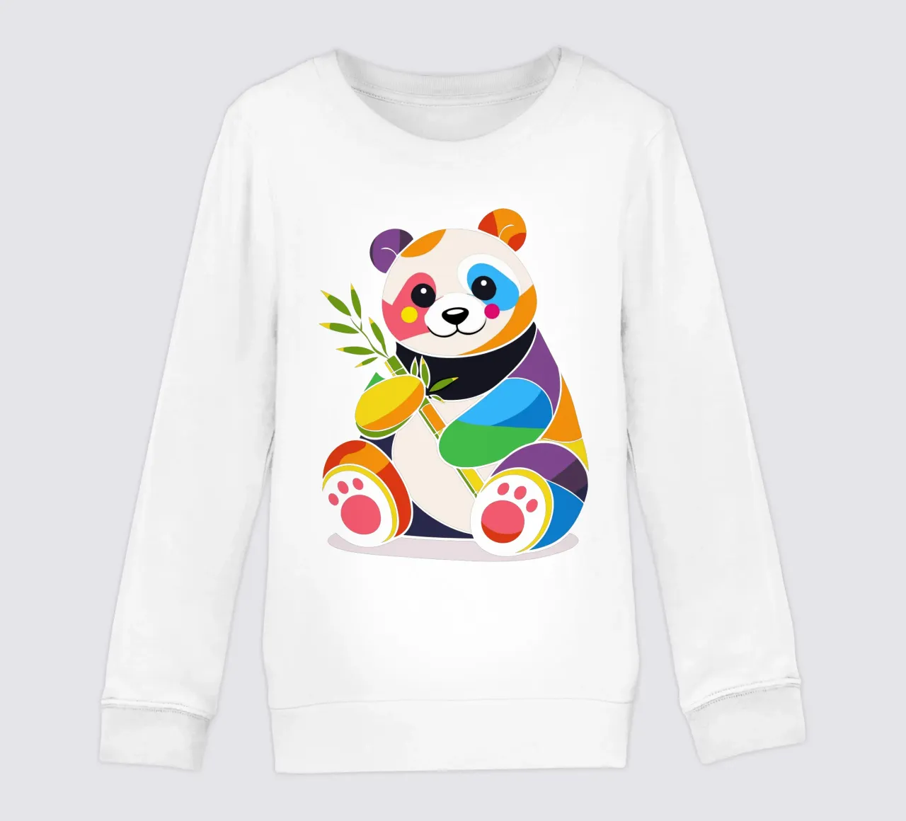 Panda colorato con bambù - Design allegro felpa bambino da NA/MO