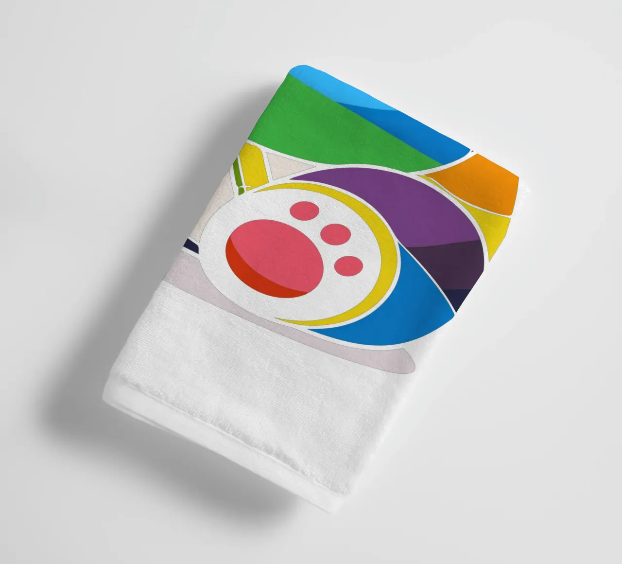 Panda colorato con bambù - Design allegro asciugamano da bagno da NA/MO