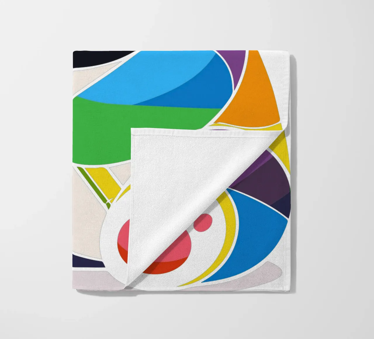 Panda colorato con bambù - Design allegro telo mare da NA/MO