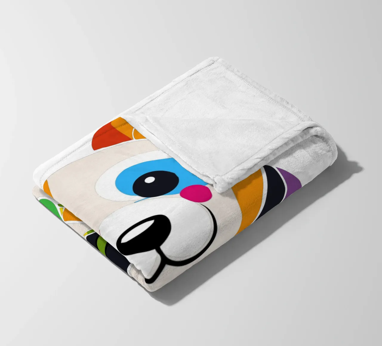 Panda colorato con bambù - Design allegro coperta in pile da NA/MO