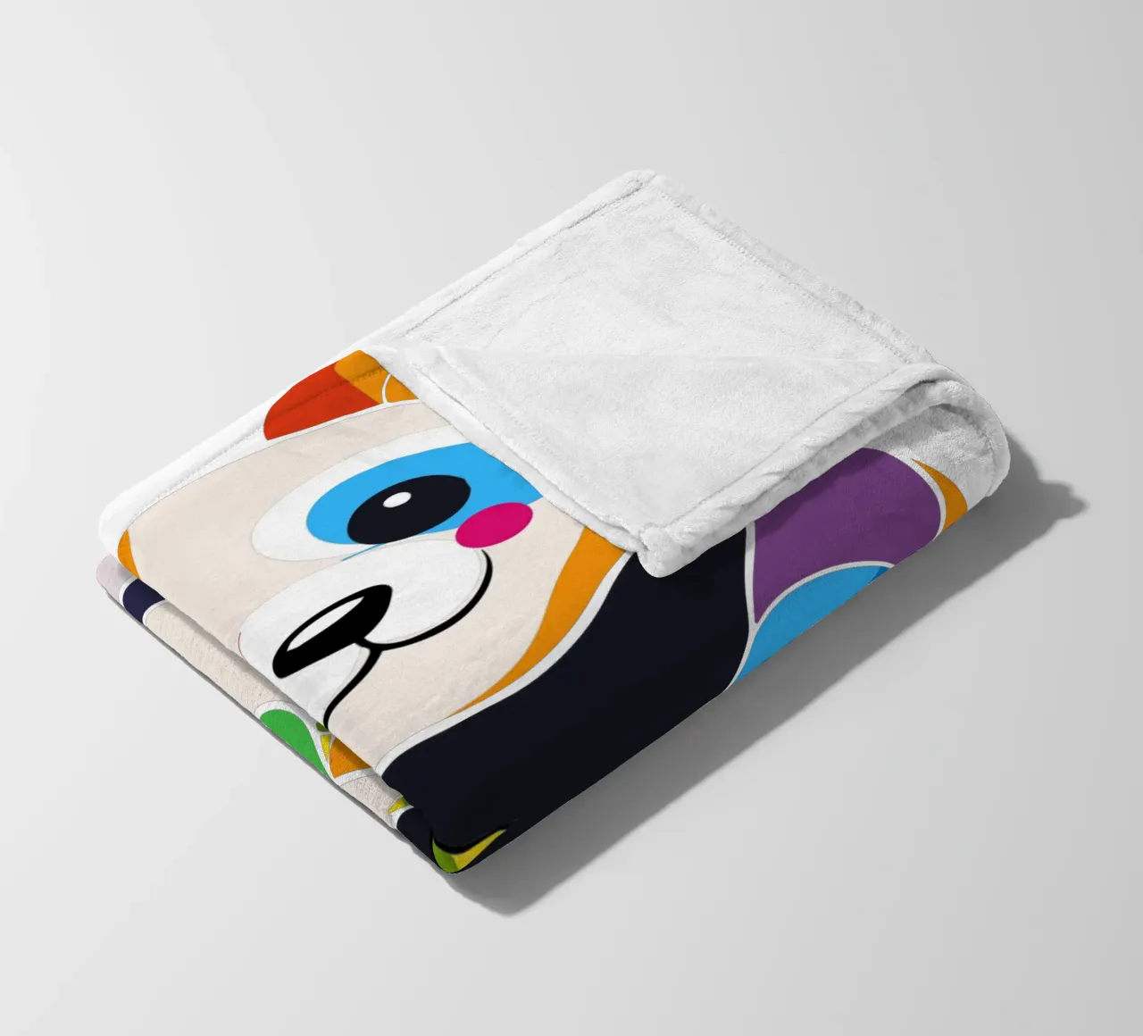 Panda colorato con bambù - Design allegro coperta in pile da NA/MO