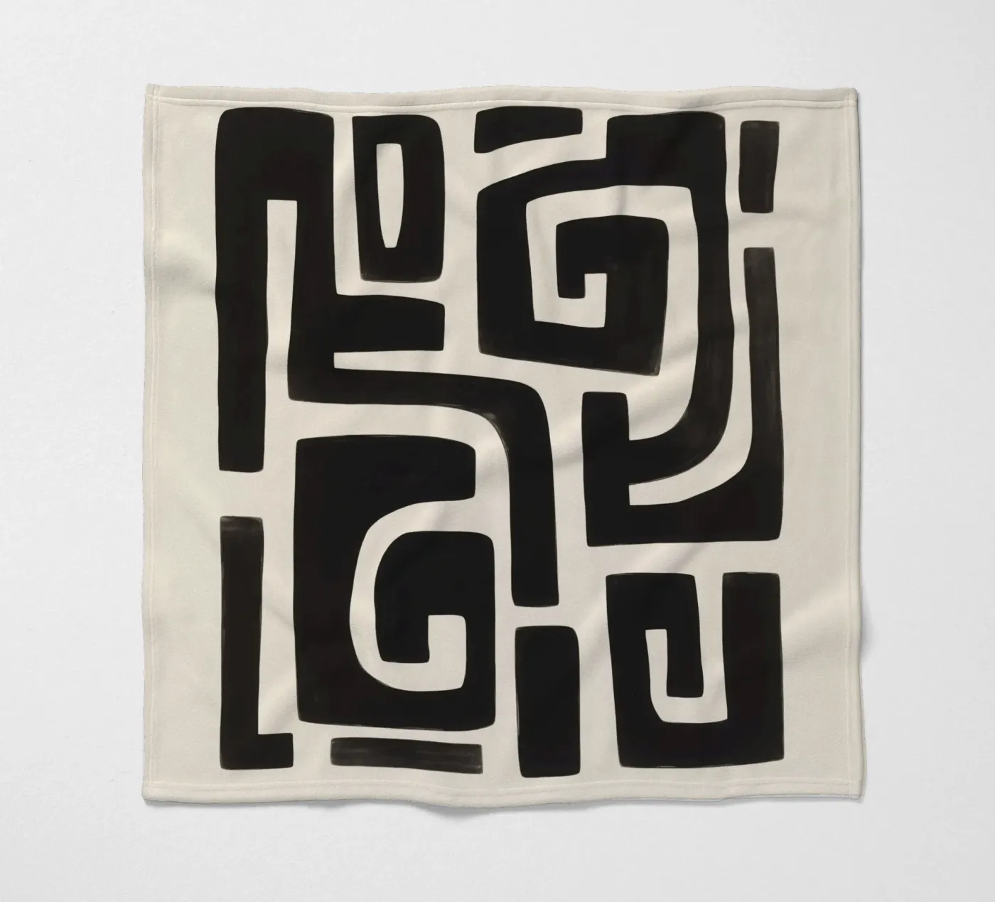 City labyrinth | Sophistication and clarity fleece blanket by Autofocus
